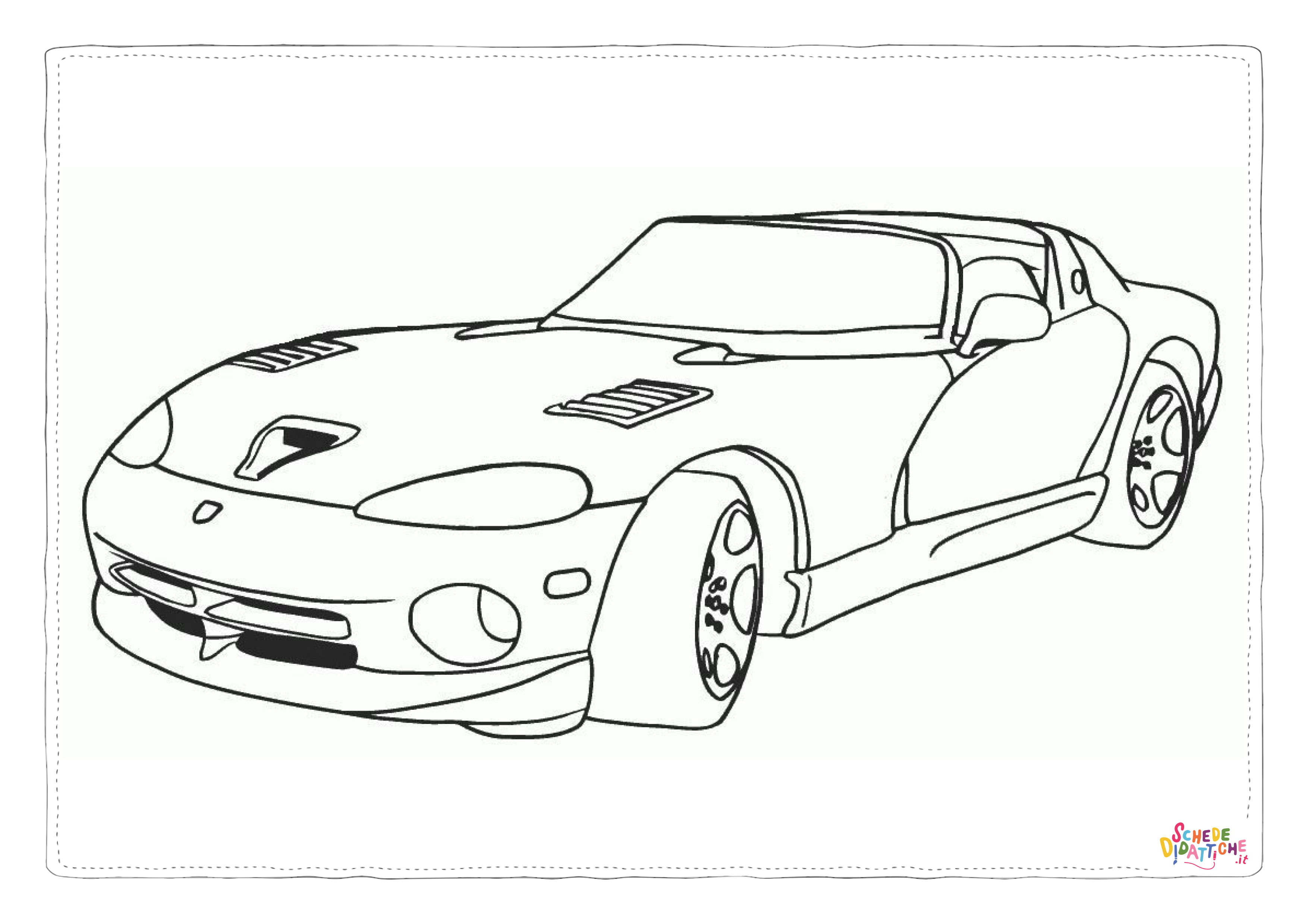 Disegno "Disegno di automobile da stampare e colorare 104" Disegno di automobile da stampare e colorare 104