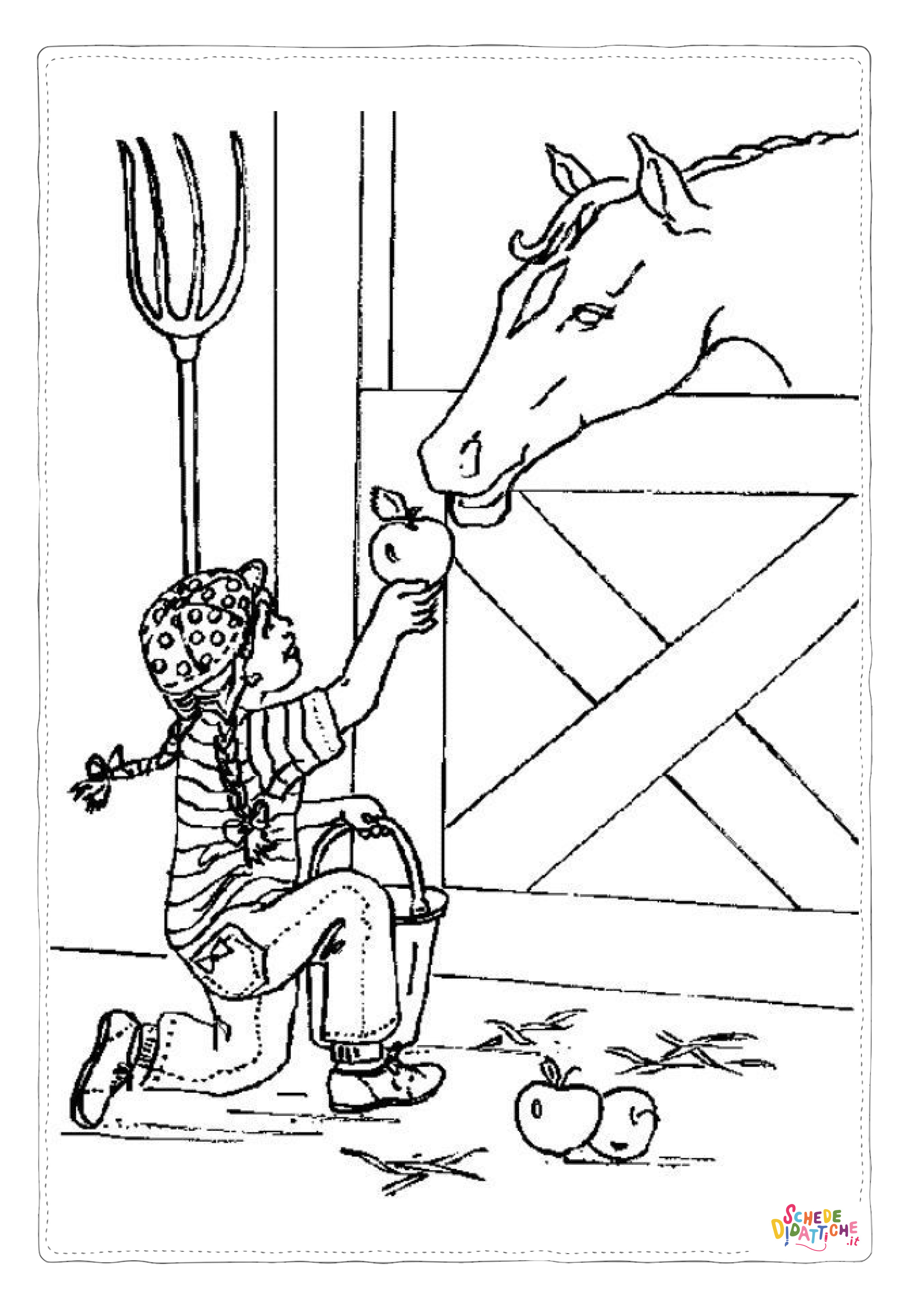 Disegno "Disegno di cavallo da stampare e colorare 238" Disegno di cavallo da stampare e colorare 238