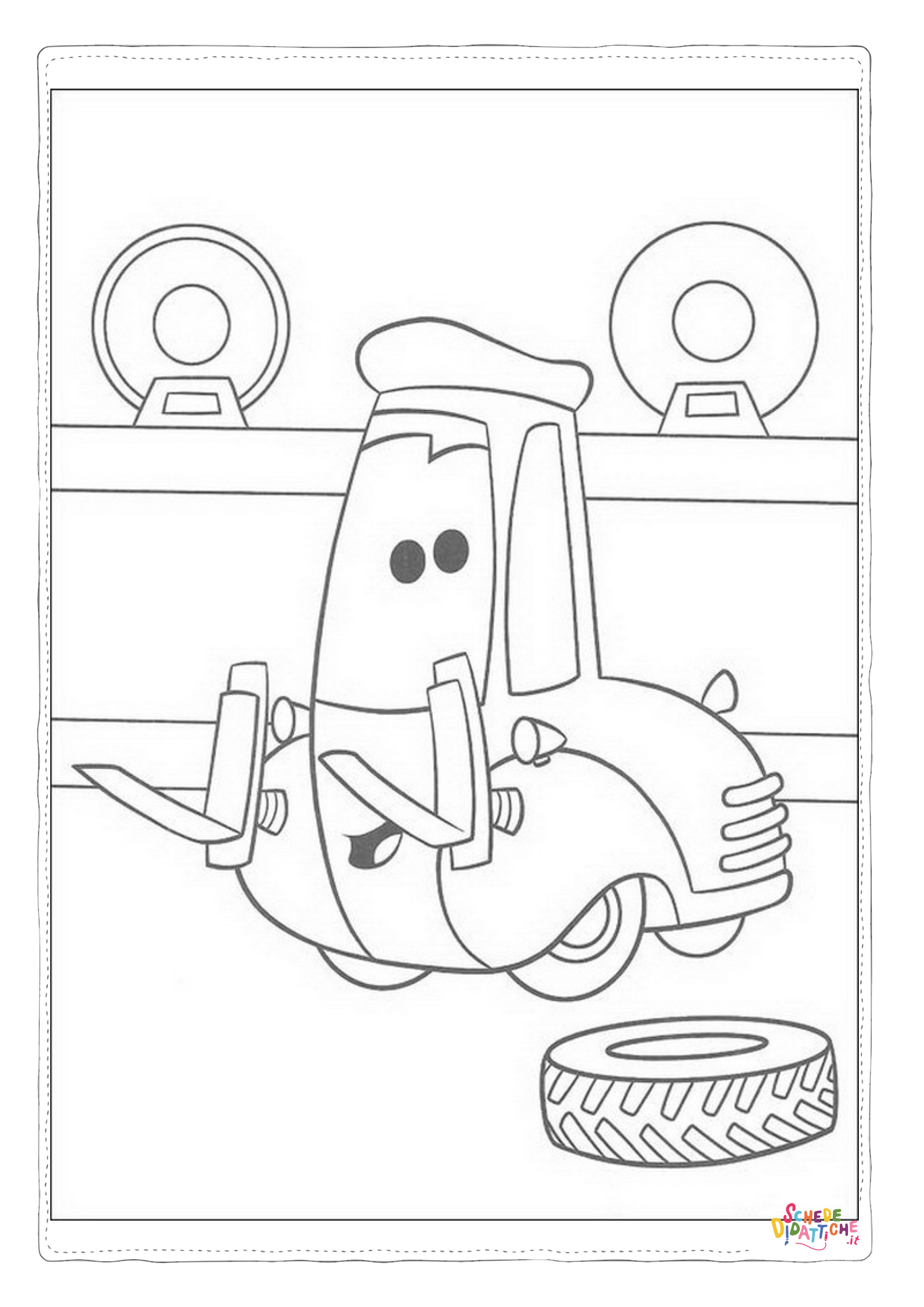 Disegno di Cars da stampare e colorare 170