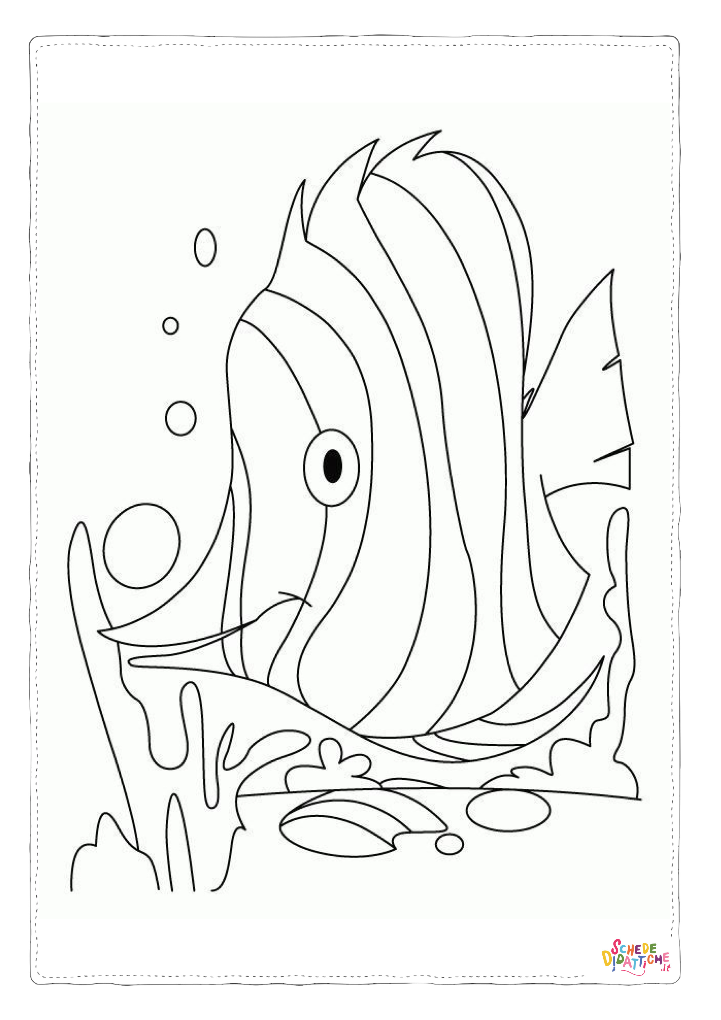 Disegno "Disegno di pesce da stampare e colorare 295" Disegno di pesce da stampare e colorare 295