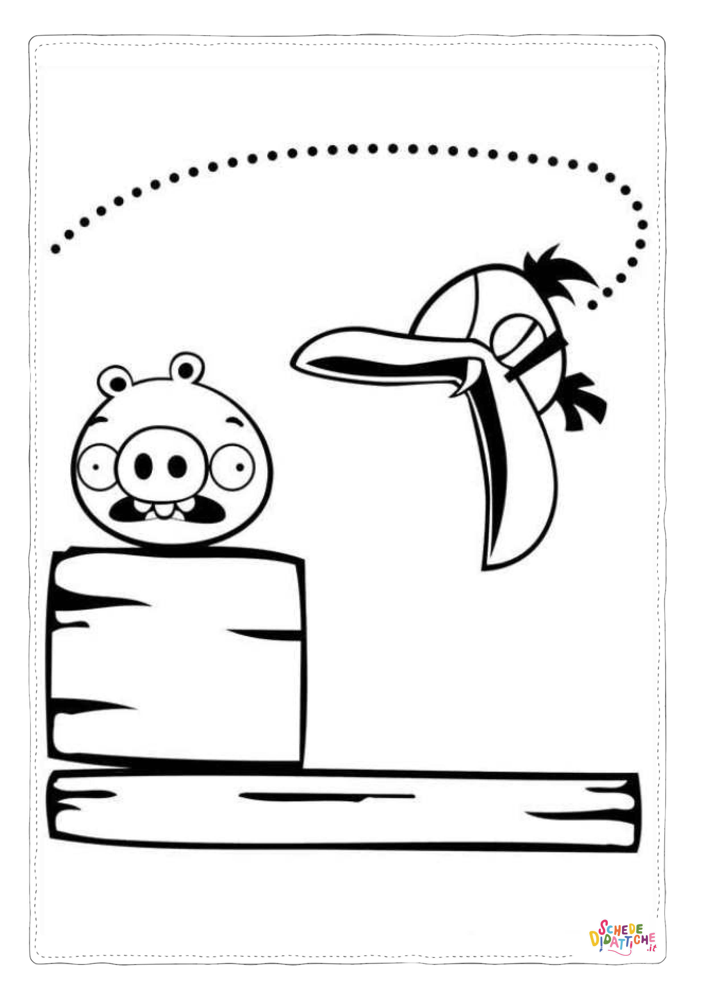 Disegno "Disegno di Angry birds da stampare e colorare 55" Disegno di Angry birds da stampare e colorare 55