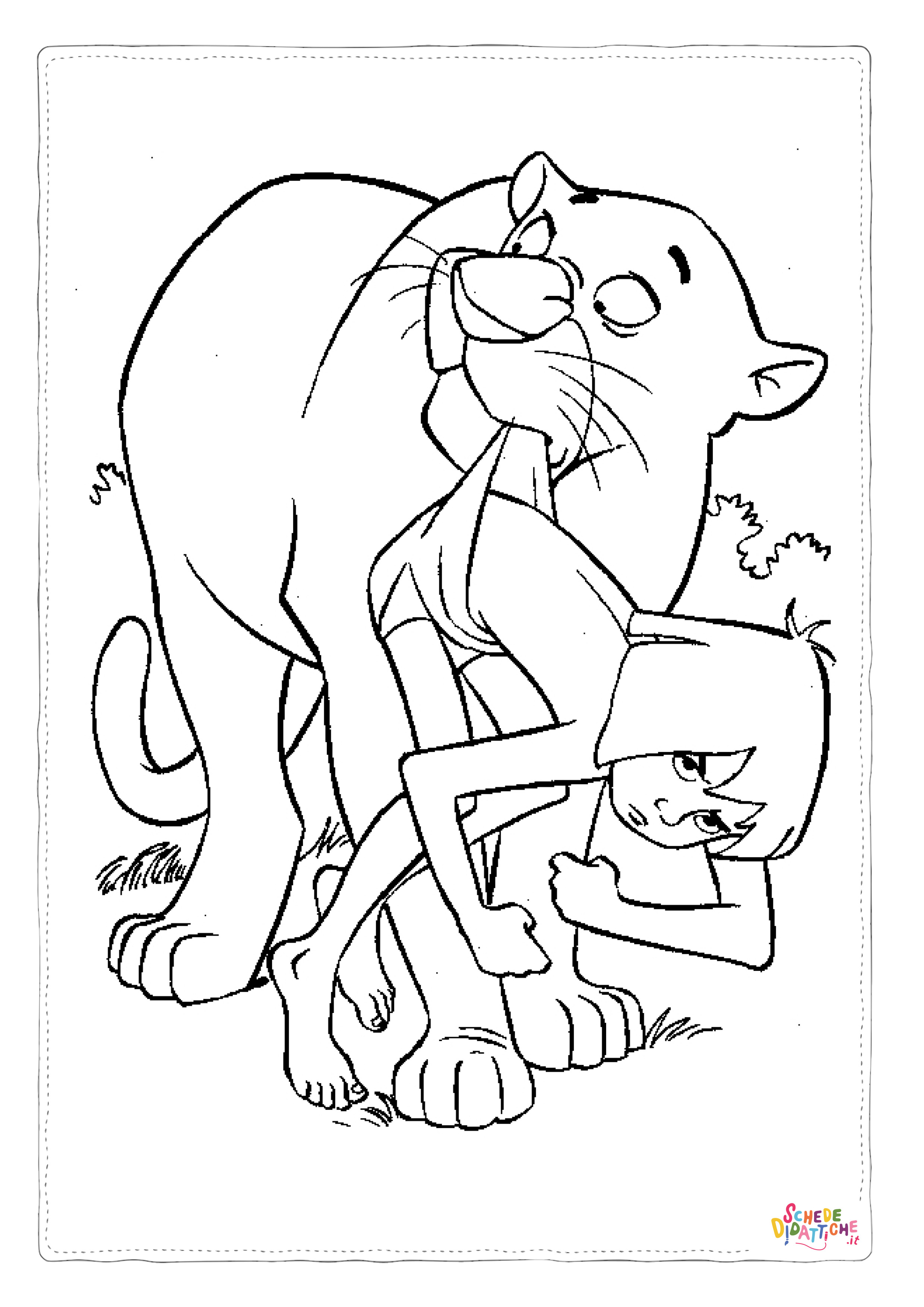 Disegno "Disegno di Il libro della giungla da stampare e colorare 1" Disegno di Il libro della giungla da stampare e colorare 1
