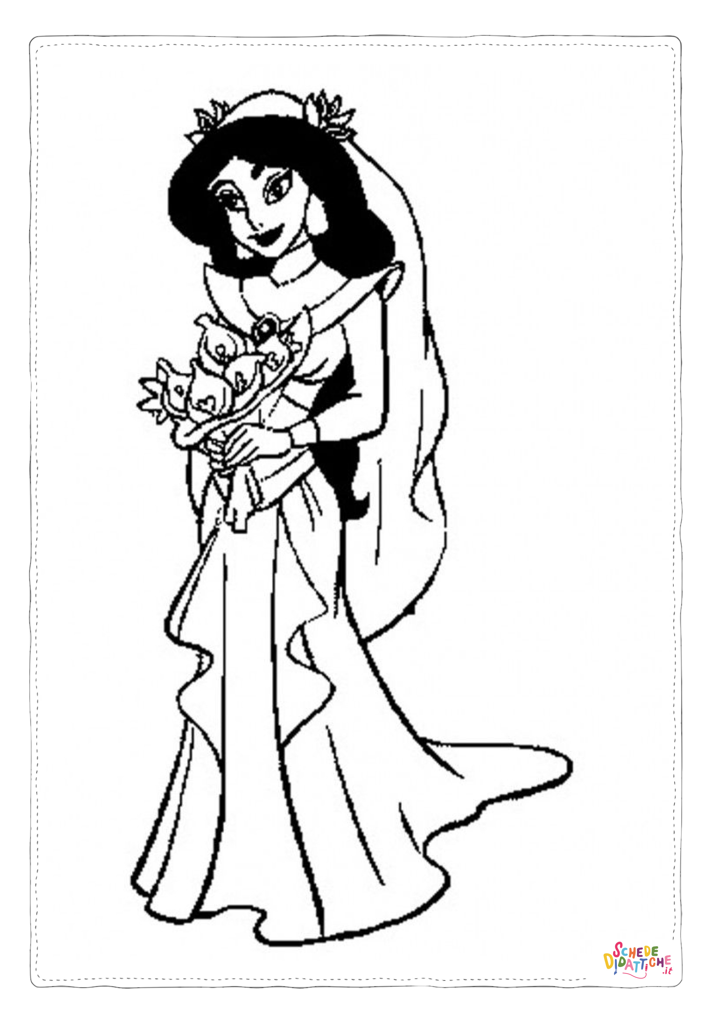 Disegno di Aladdin da stampare e colorare 13
