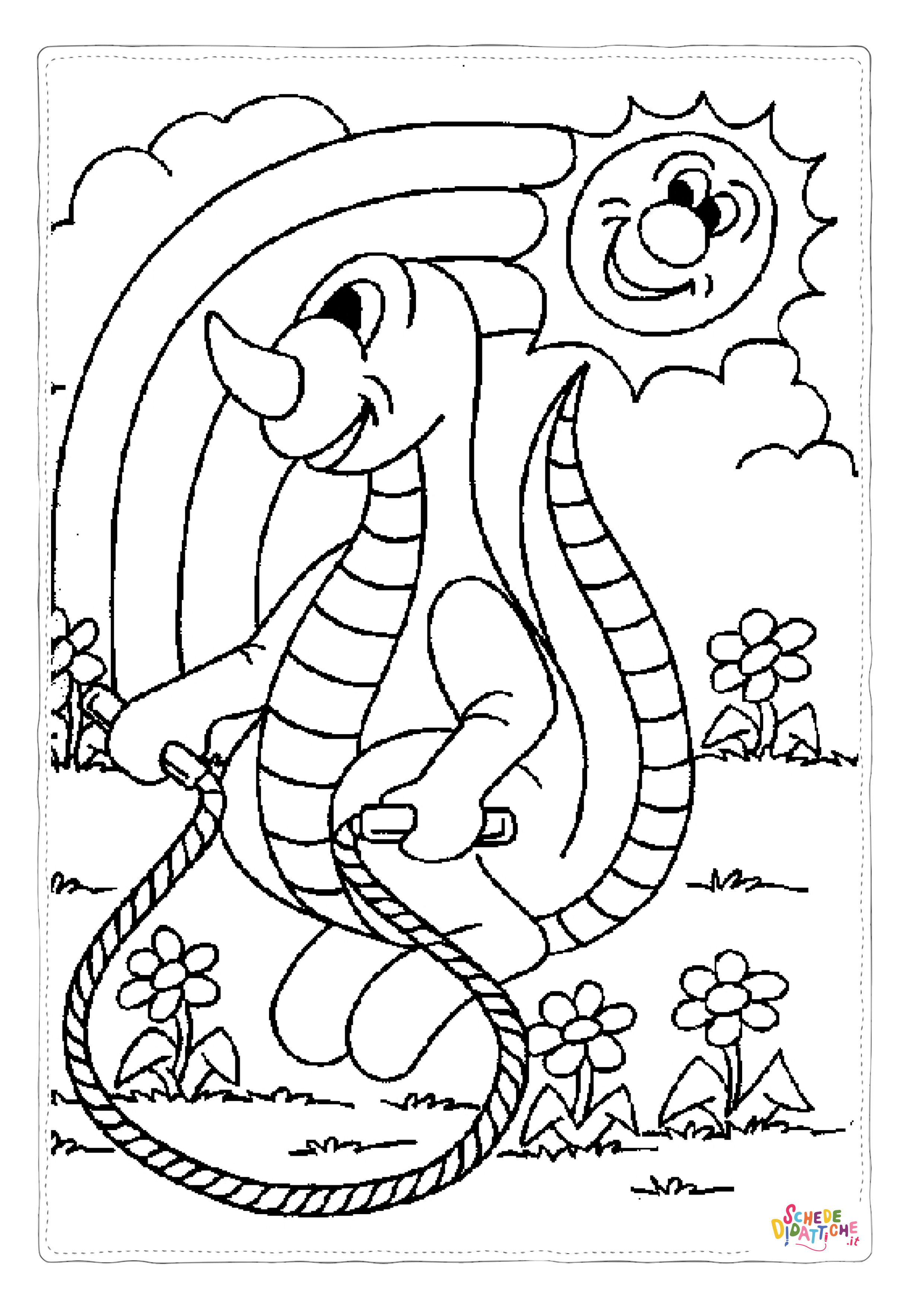 Disegno "Disegno di Brachiosauro da stampare e colorare 14" Disegno di Brachiosauro da stampare e colorare 14