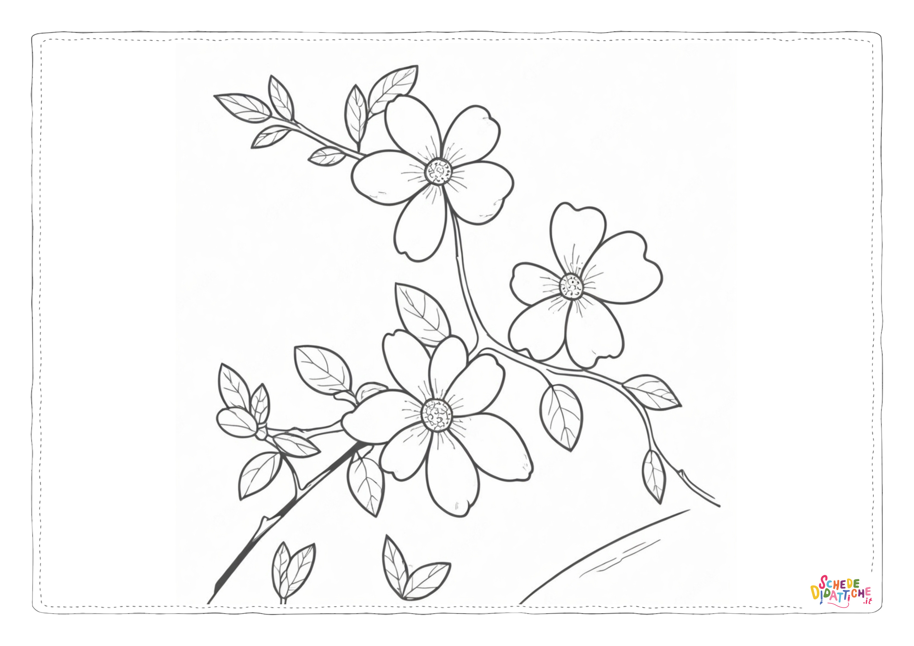Disegno "Ramo fiorito 6" Ramo fiorito 6