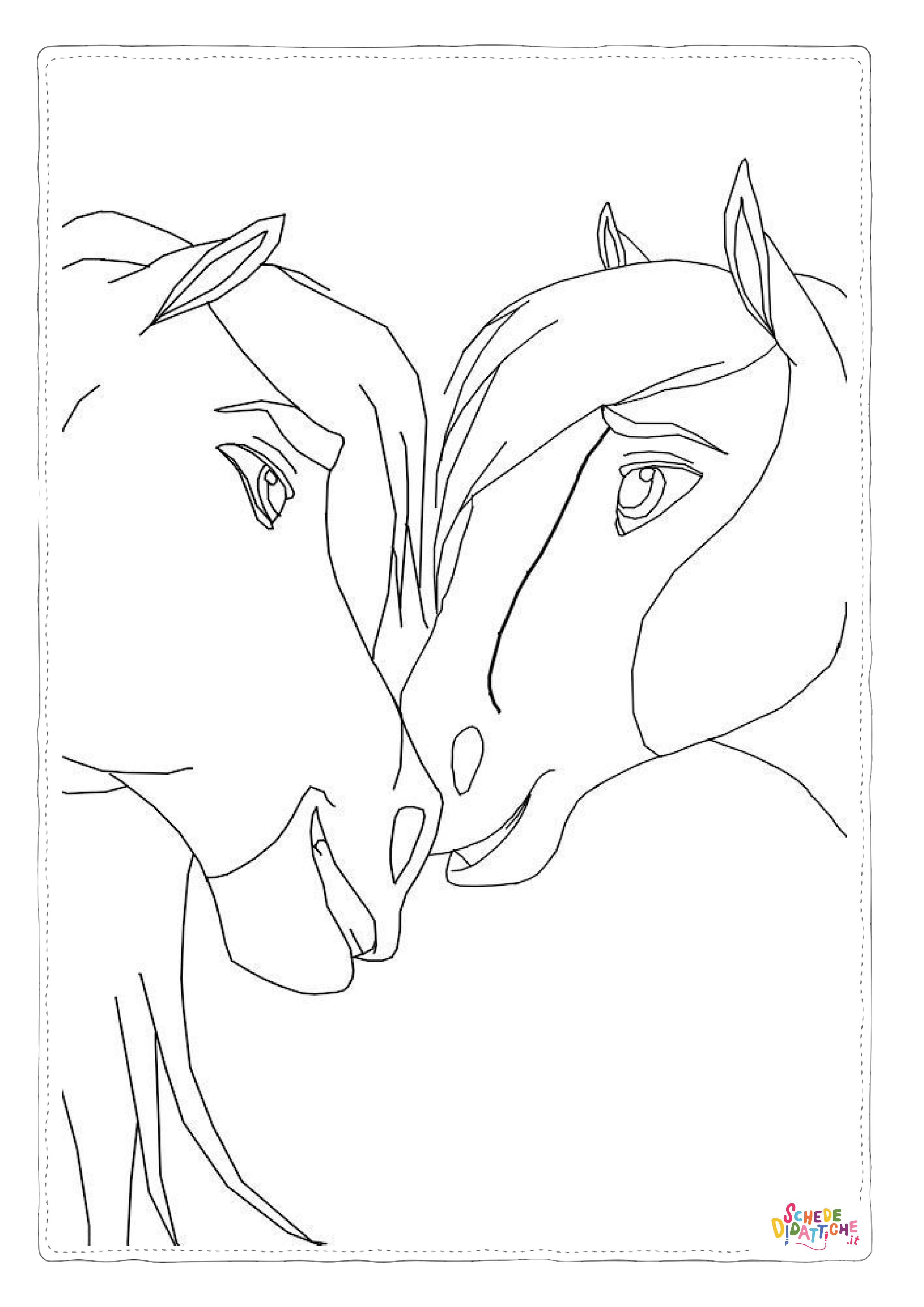 Disegno "Disegno di cavallo da stampare e colorare 255" Disegno di cavallo da stampare e colorare 255