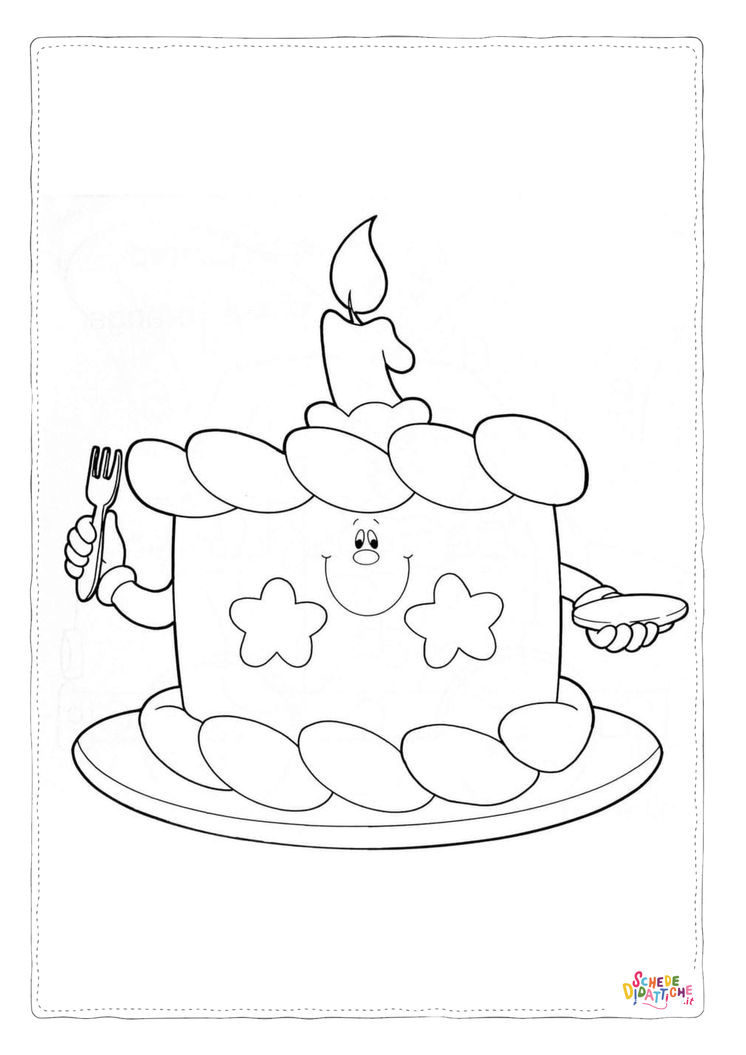 Disegno "Disegno di compleanno da stampare e colorare 83" Disegno di compleanno da stampare e colorare 83