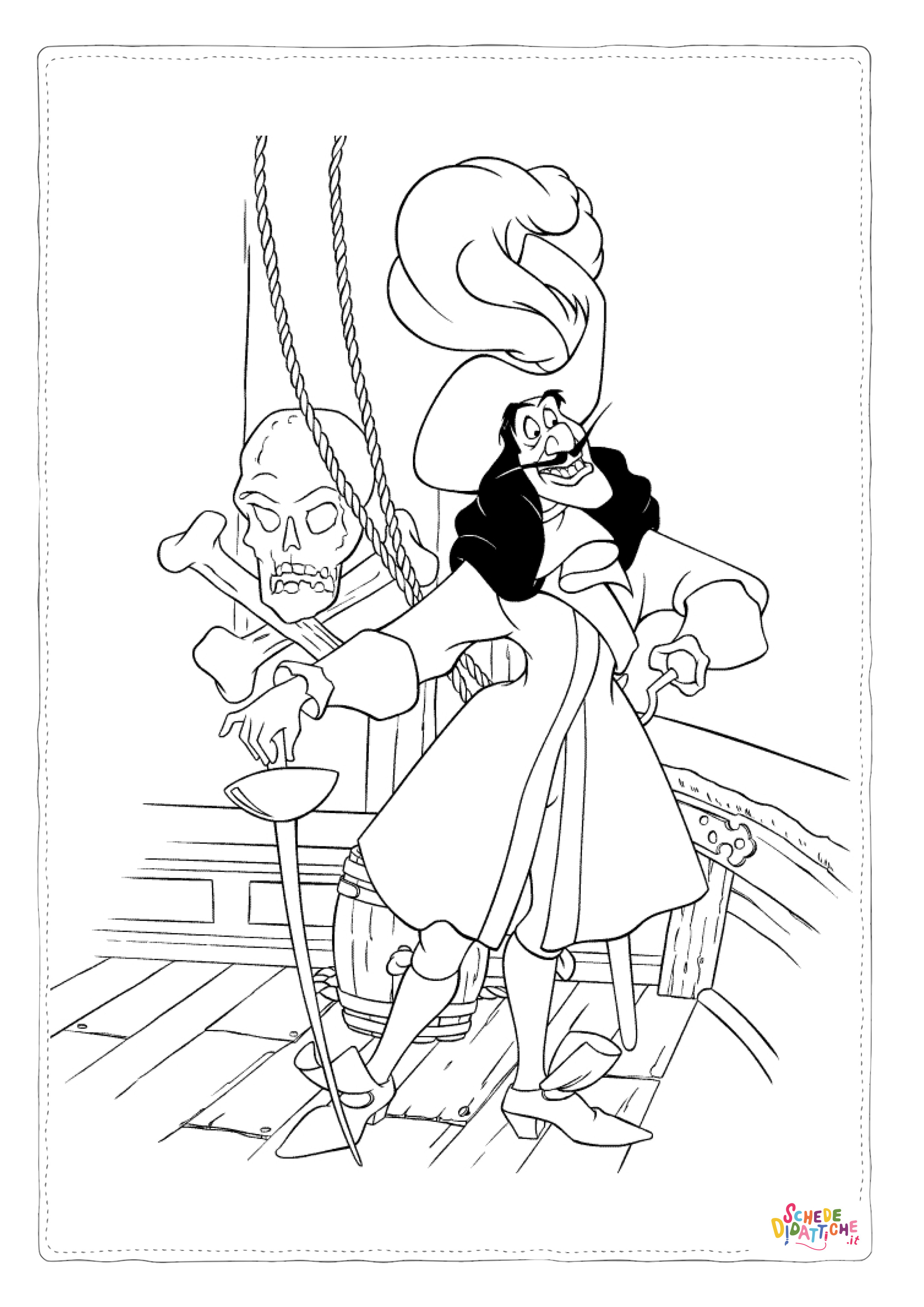 Disegno "Disegno di Peter Pan da stampare e colorare 19" Disegno di Peter Pan da stampare e colorare 19