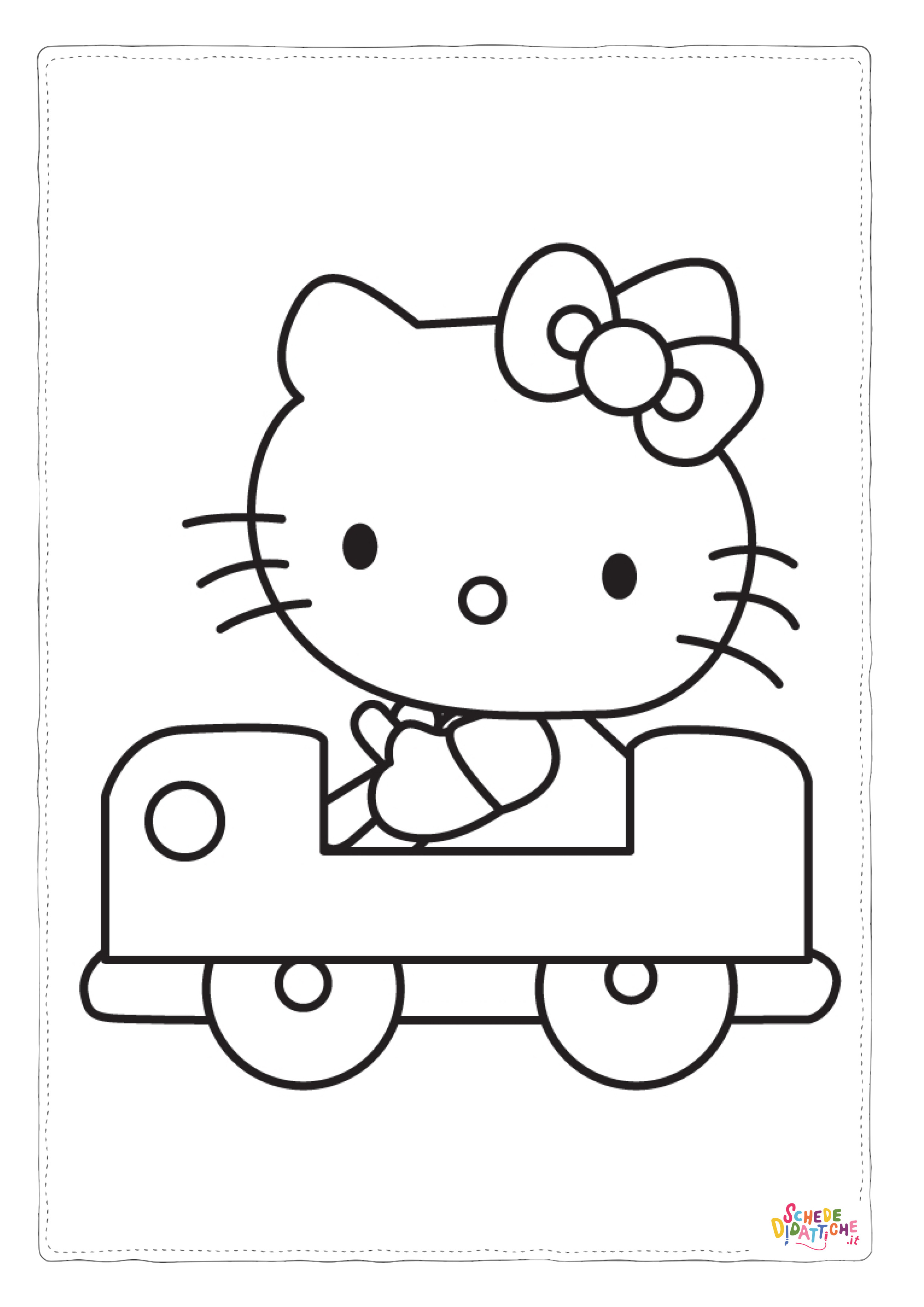 Disegno di Hello Kitty da stampare e colorare 17