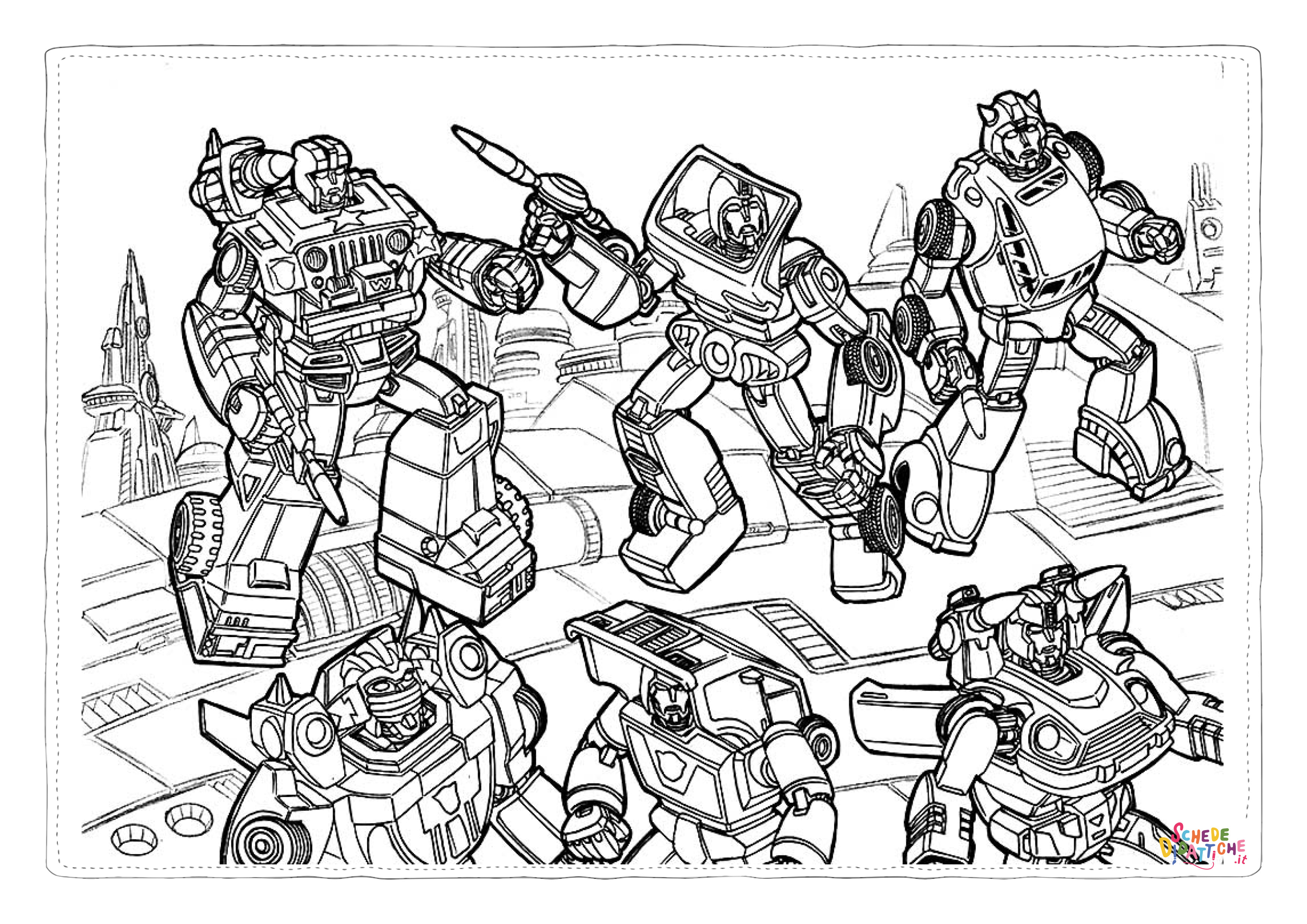 Disegno di Transformers da stampare e colorare 38