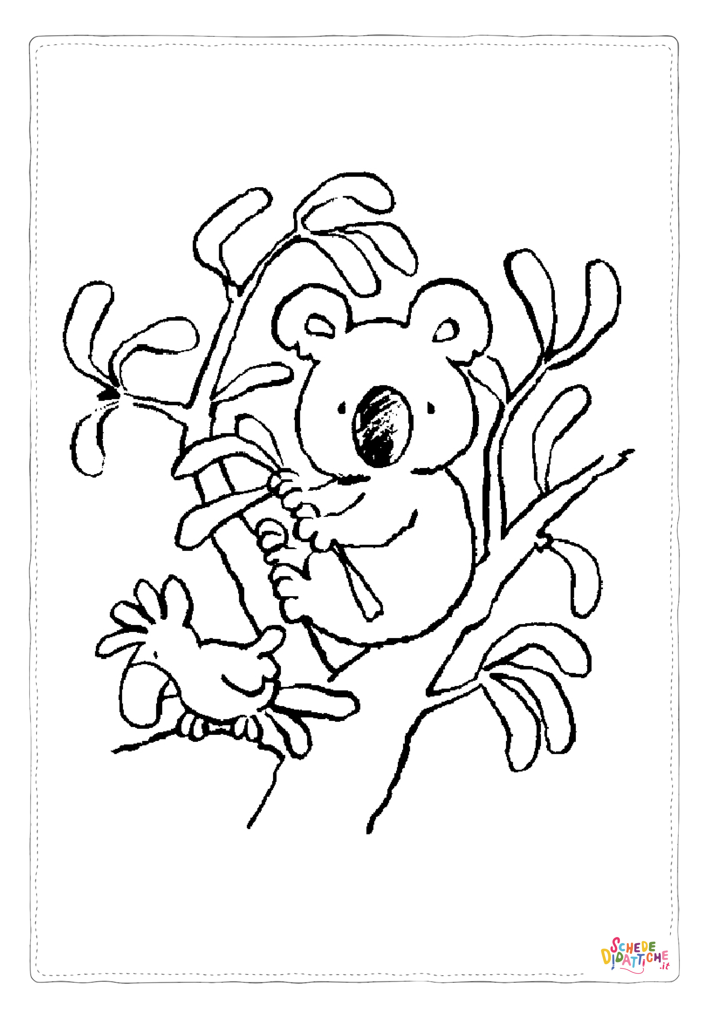 Disegno di koala da stampare e colorare 12