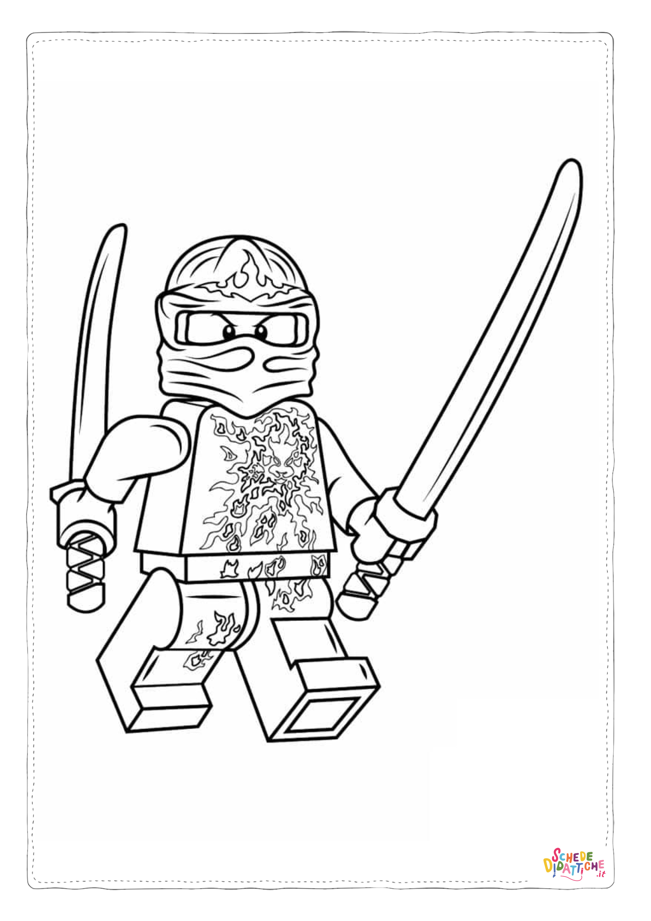 Disegno di Ninja Go da stampare e colorare 28