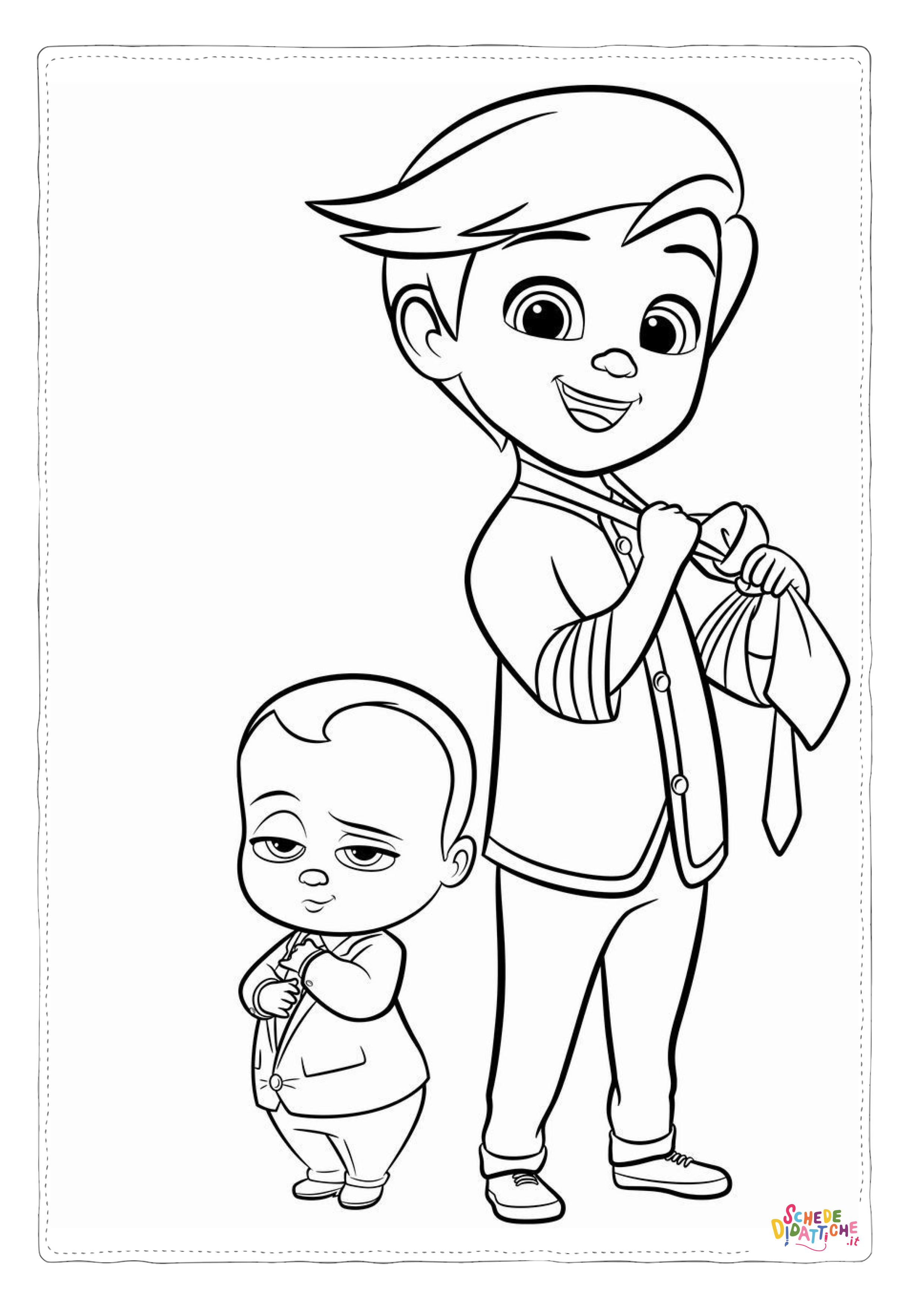 Disegno "Disegno di Baby Boss da stampare e colorare 2" Disegno di Baby Boss da stampare e colorare 2