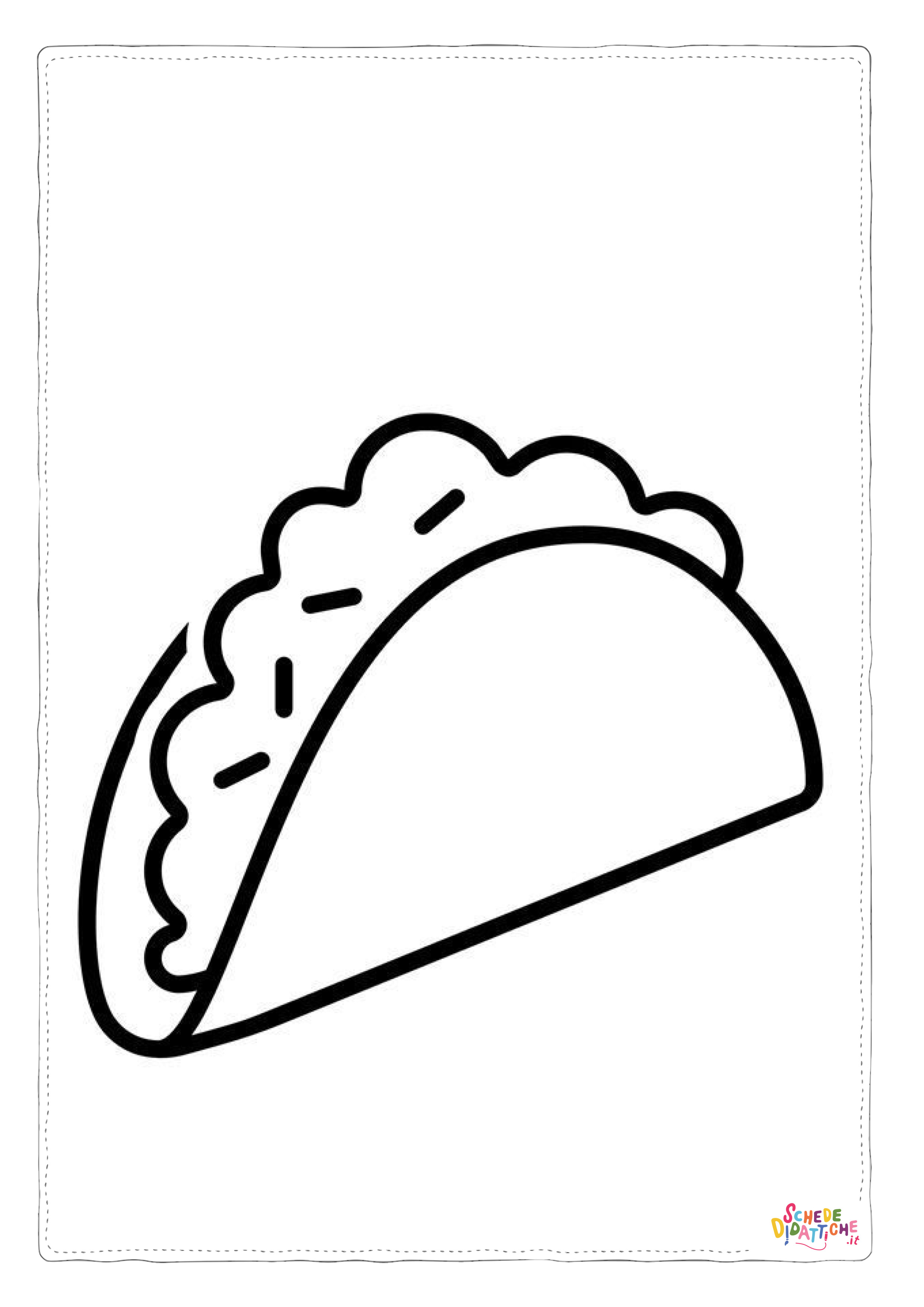 Disegno "Disegno di fast food da stampare e colorare 46" Disegno di fast food da stampare e colorare 46