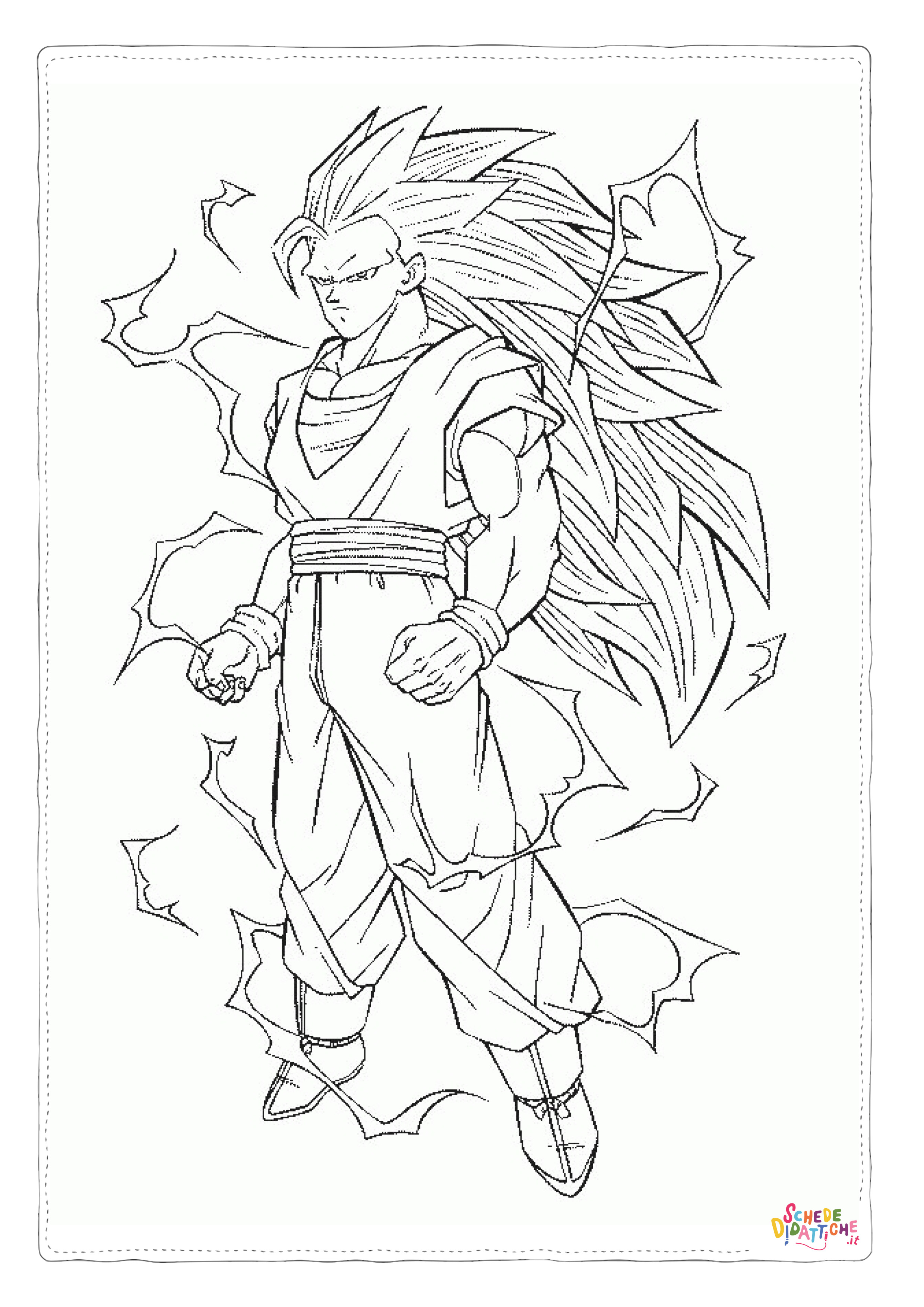 Disegno "Disegno di Dragon Ball da stampare e colorare 60" Disegno di Dragon Ball da stampare e colorare 60