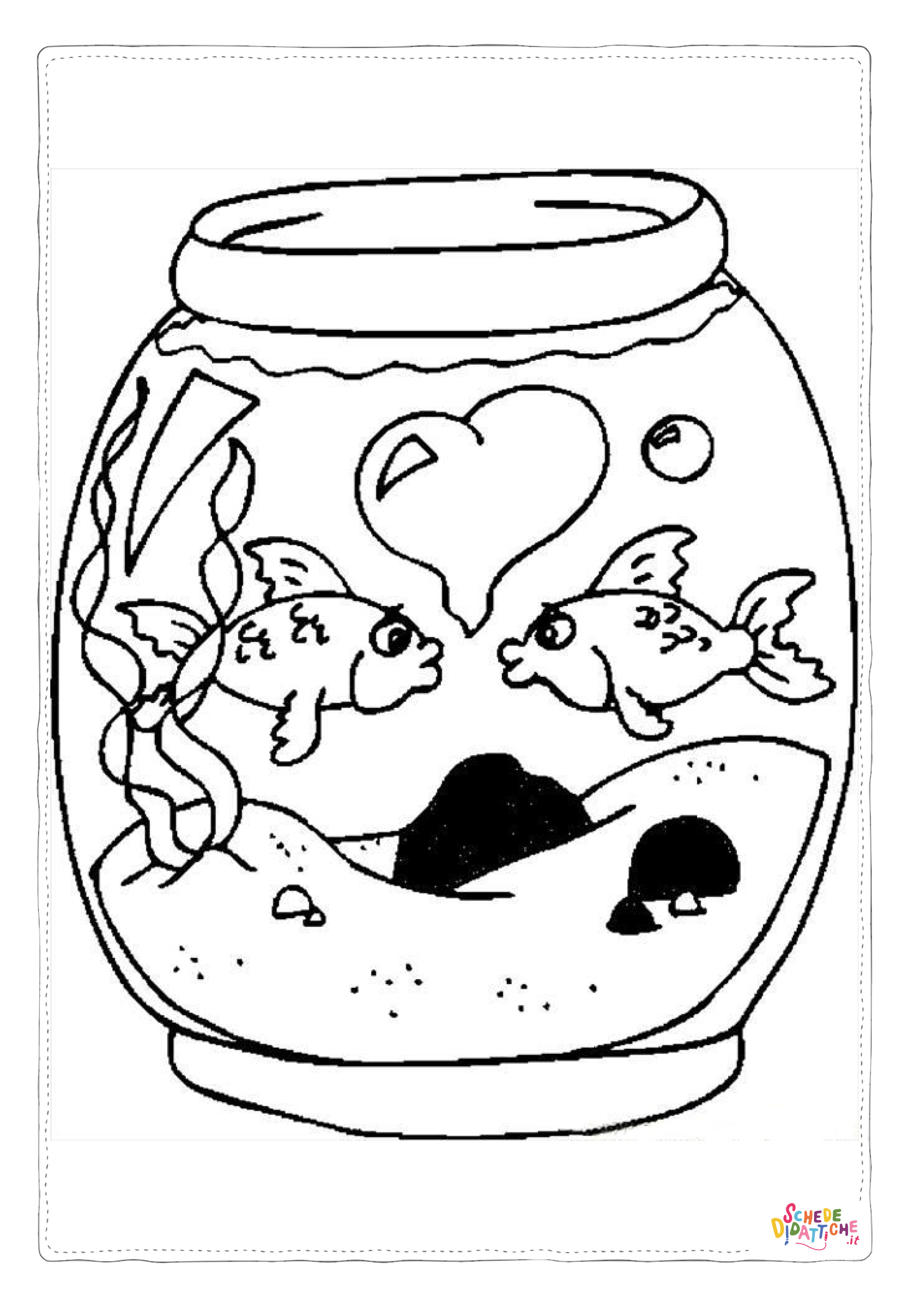 Disegno "Disegno di pesce da stampare e colorare 240" Disegno di pesce da stampare e colorare 240