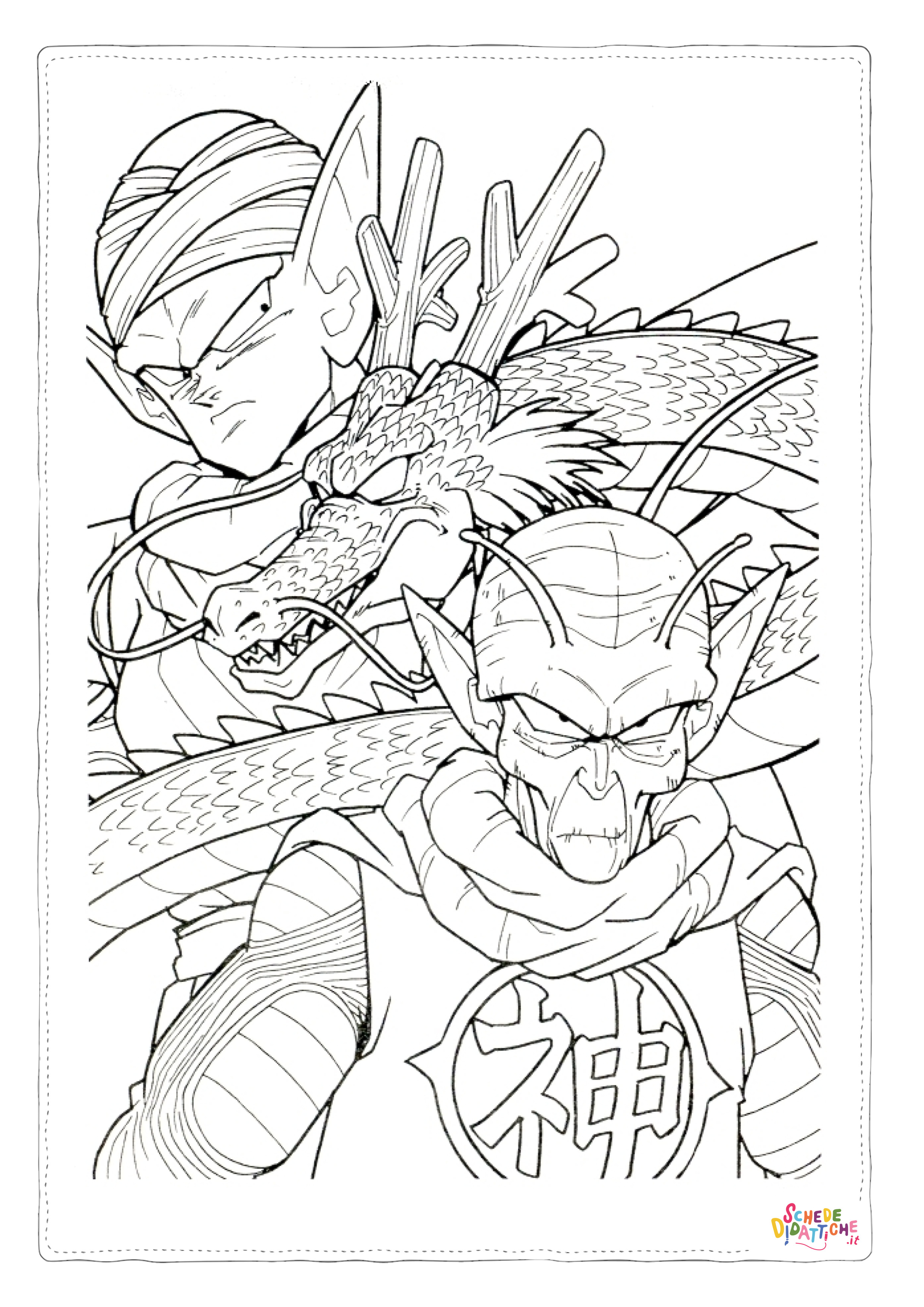 Disegno "Disegno di Dragon Ball da stampare e colorare 97" Disegno di Dragon Ball da stampare e colorare 97