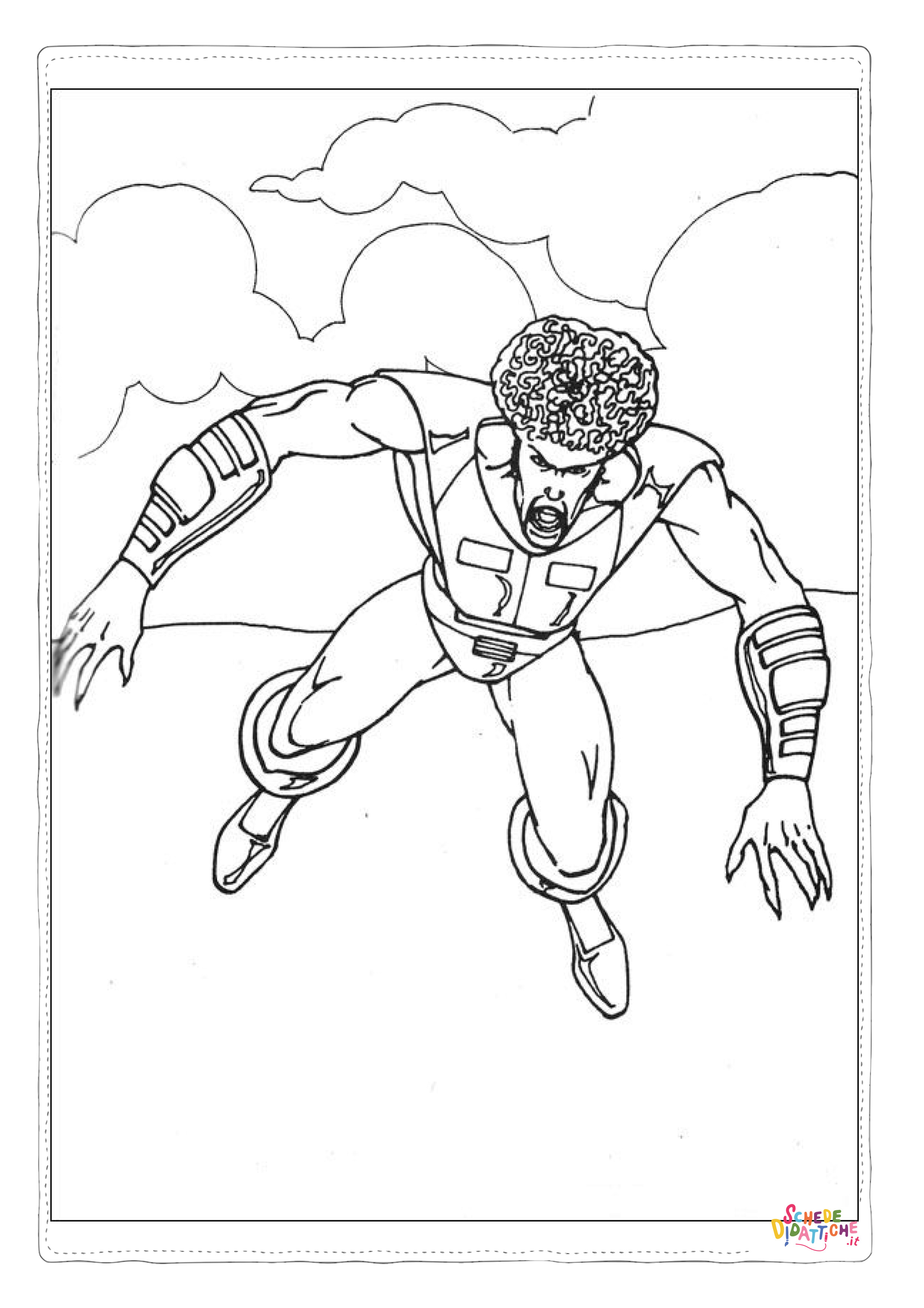 Disegno "Disegno di Hulk da stampare e colorare 63" Disegno di Hulk da stampare e colorare 63