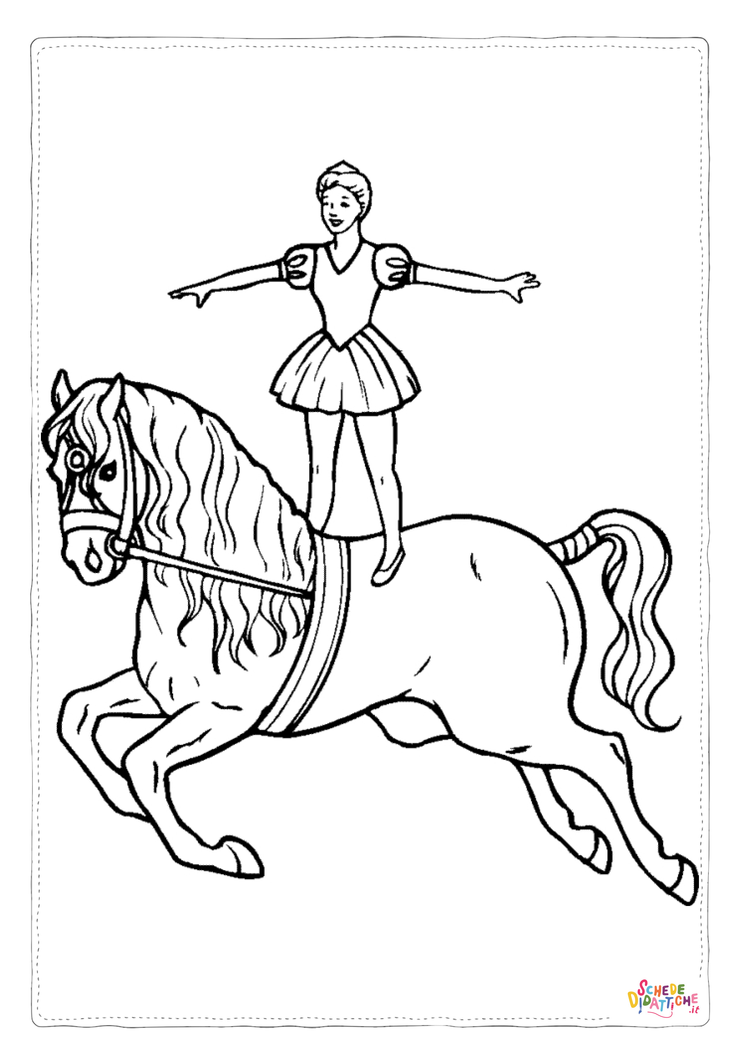 Disegno di circense da stampare e colorare 48