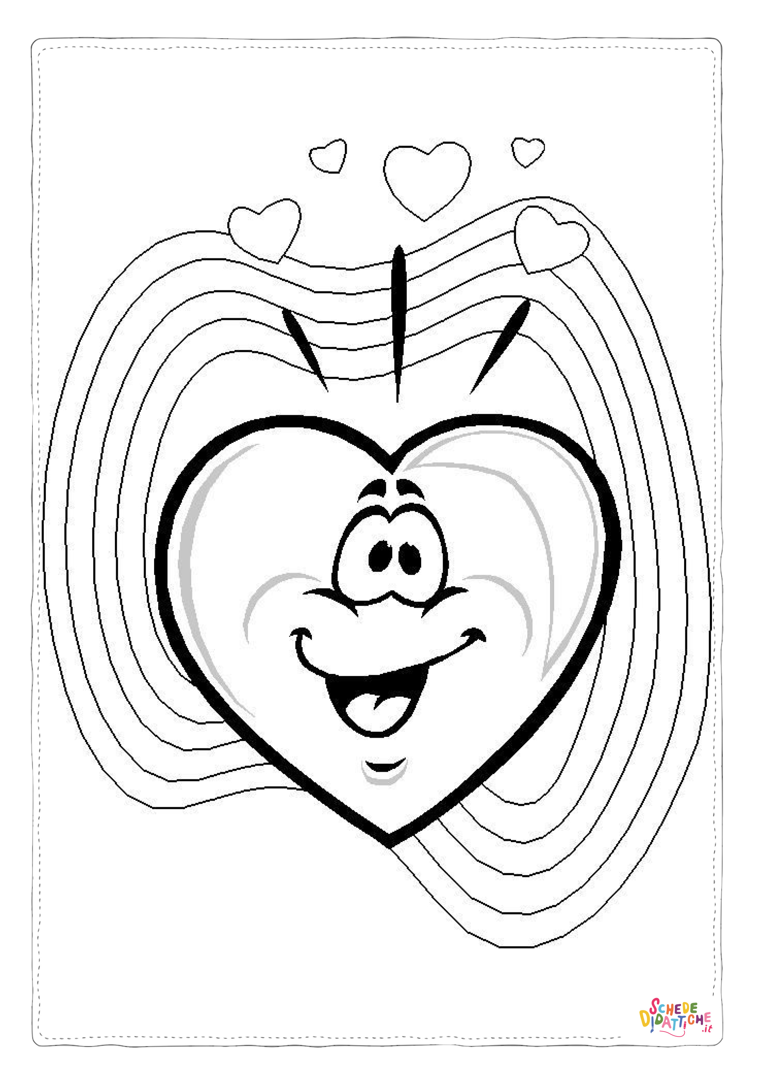 Disegno "Disegno di San Valentino da stampare e colorare 11" Disegno di San Valentino da stampare e colorare 11