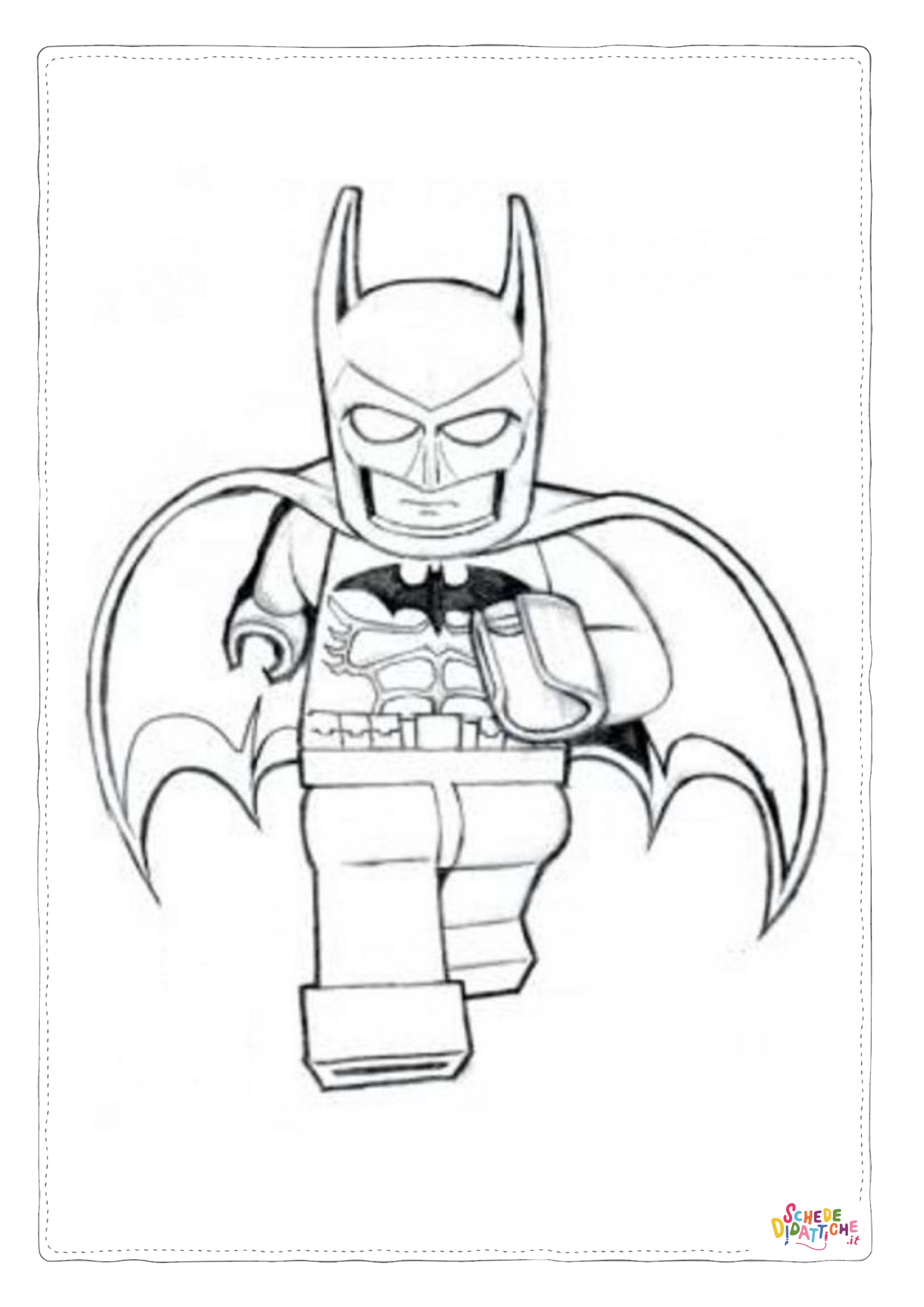 Disegno "Disegno di Batman e Robin da stampare e colorare 111" Disegno di Batman e Robin da stampare e colorare 111