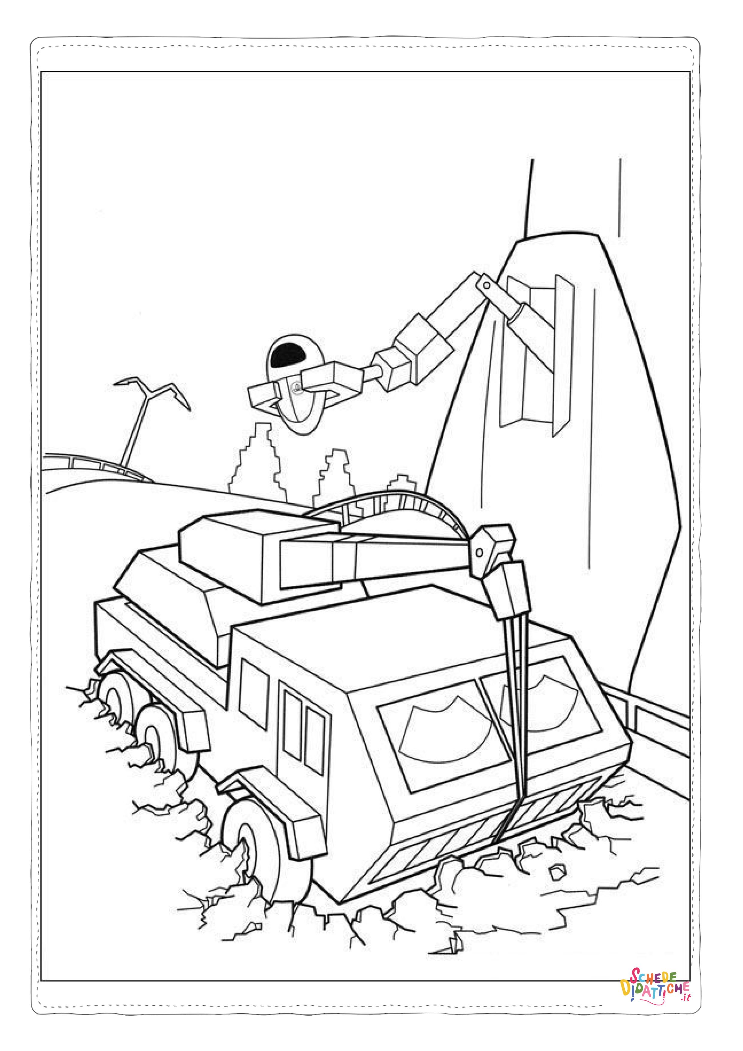 Disegno "Disegno di Wall-E da stampare e colorare 42" Disegno di Wall-E da stampare e colorare 42