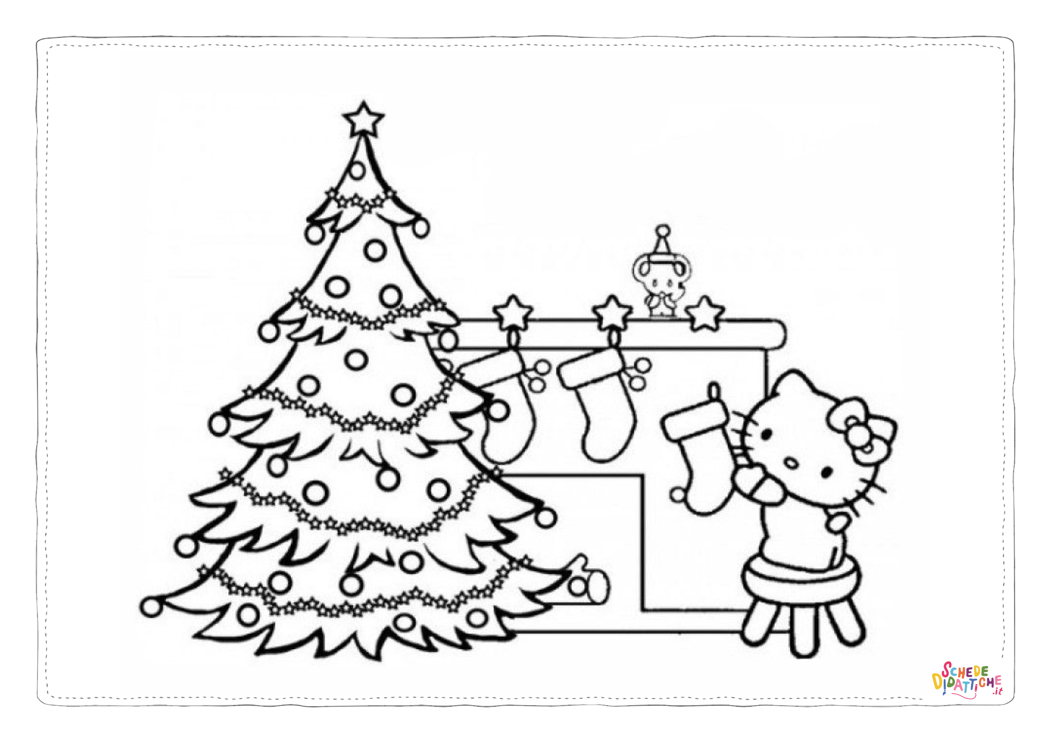 Disegno "Disegno di albero di Natale da stampare e colorare 200" Disegno di albero di Natale da stampare e colorare 200