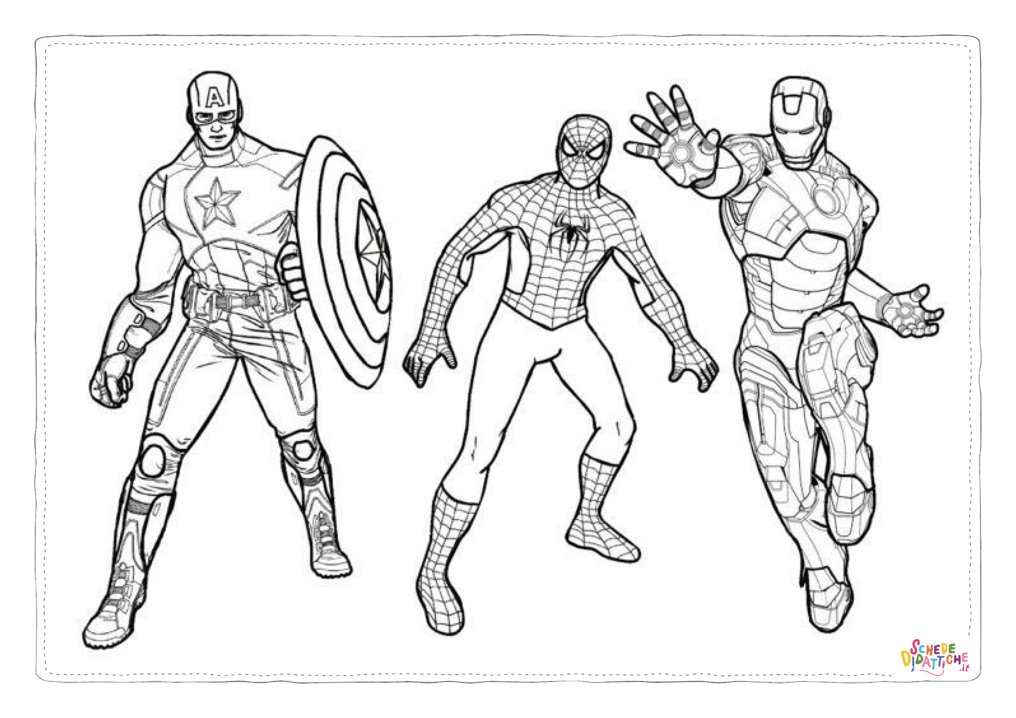 Disegno "Disegno di Avengers da stampare e colorare 5" Disegno di Avengers da stampare e colorare 5