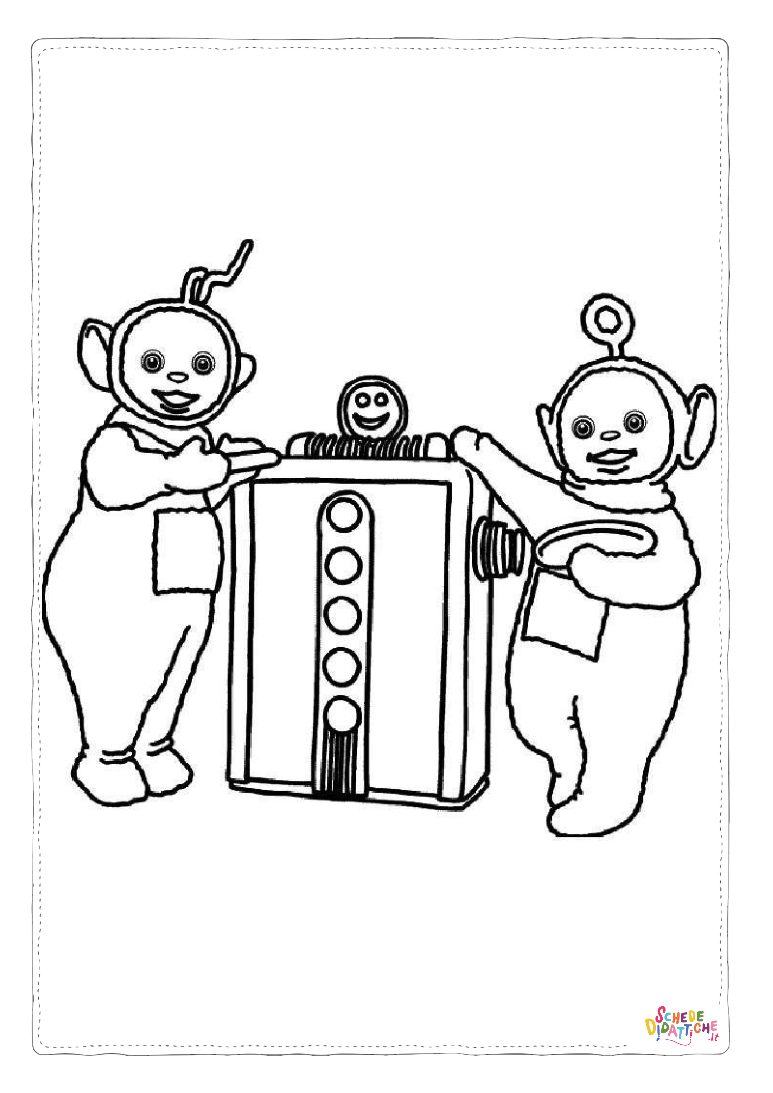Disegno di Teletubbies da stampare e colorare 5