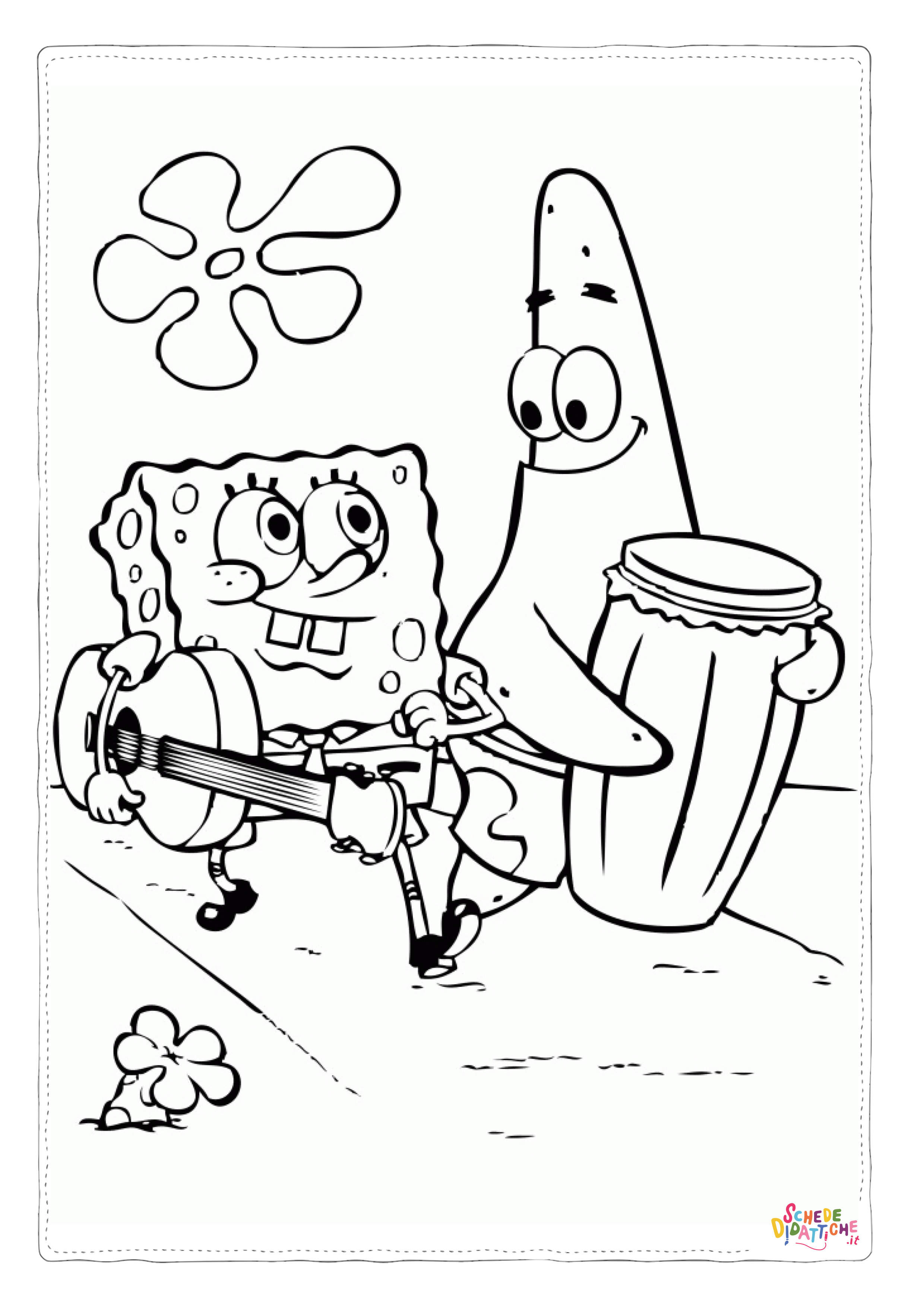 Disegno di Spongebob da stampare e colorare 38
