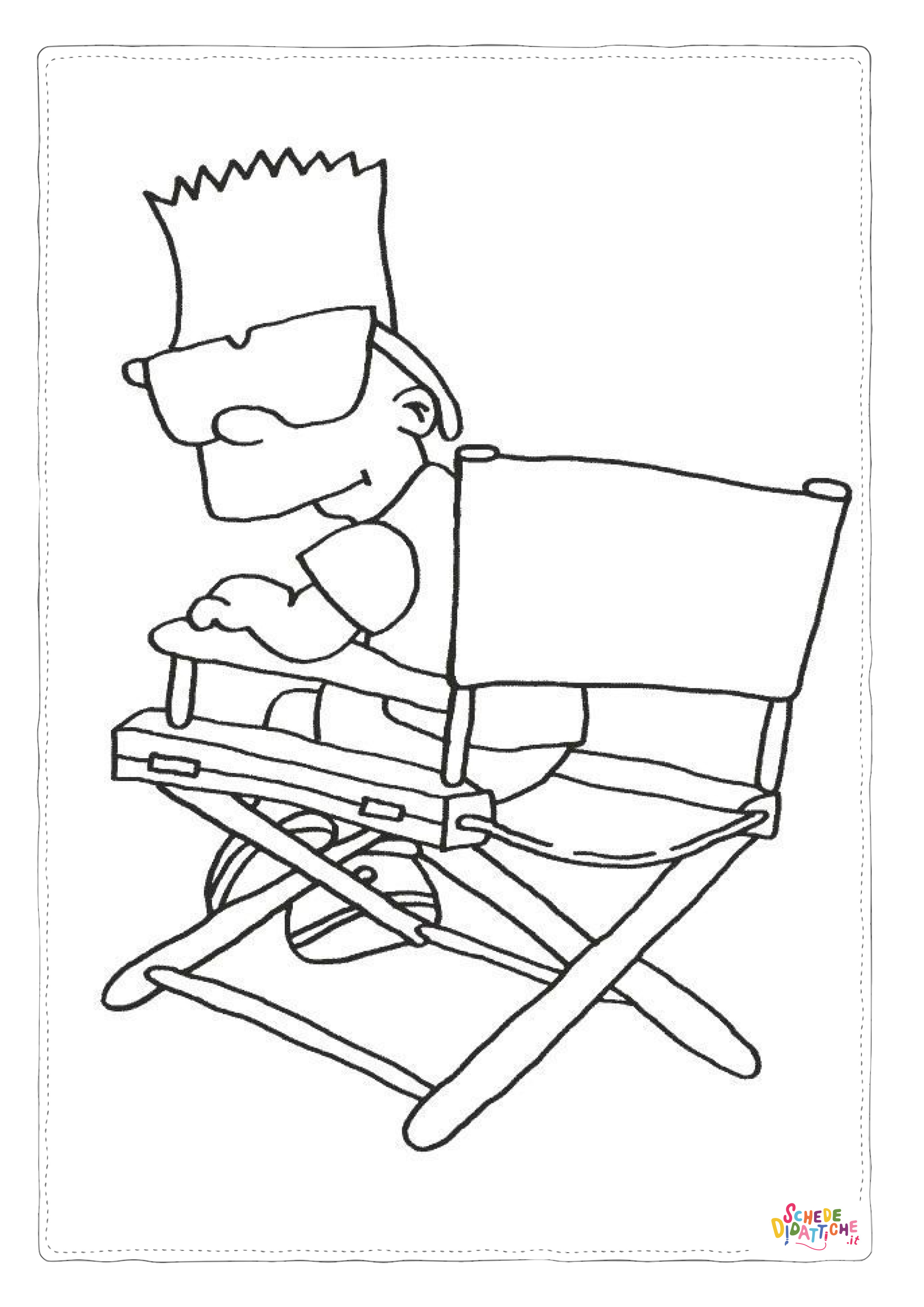 Disegno "Disegno di I Simpson da stampare e colorare 89" Disegno di I Simpson da stampare e colorare 89
