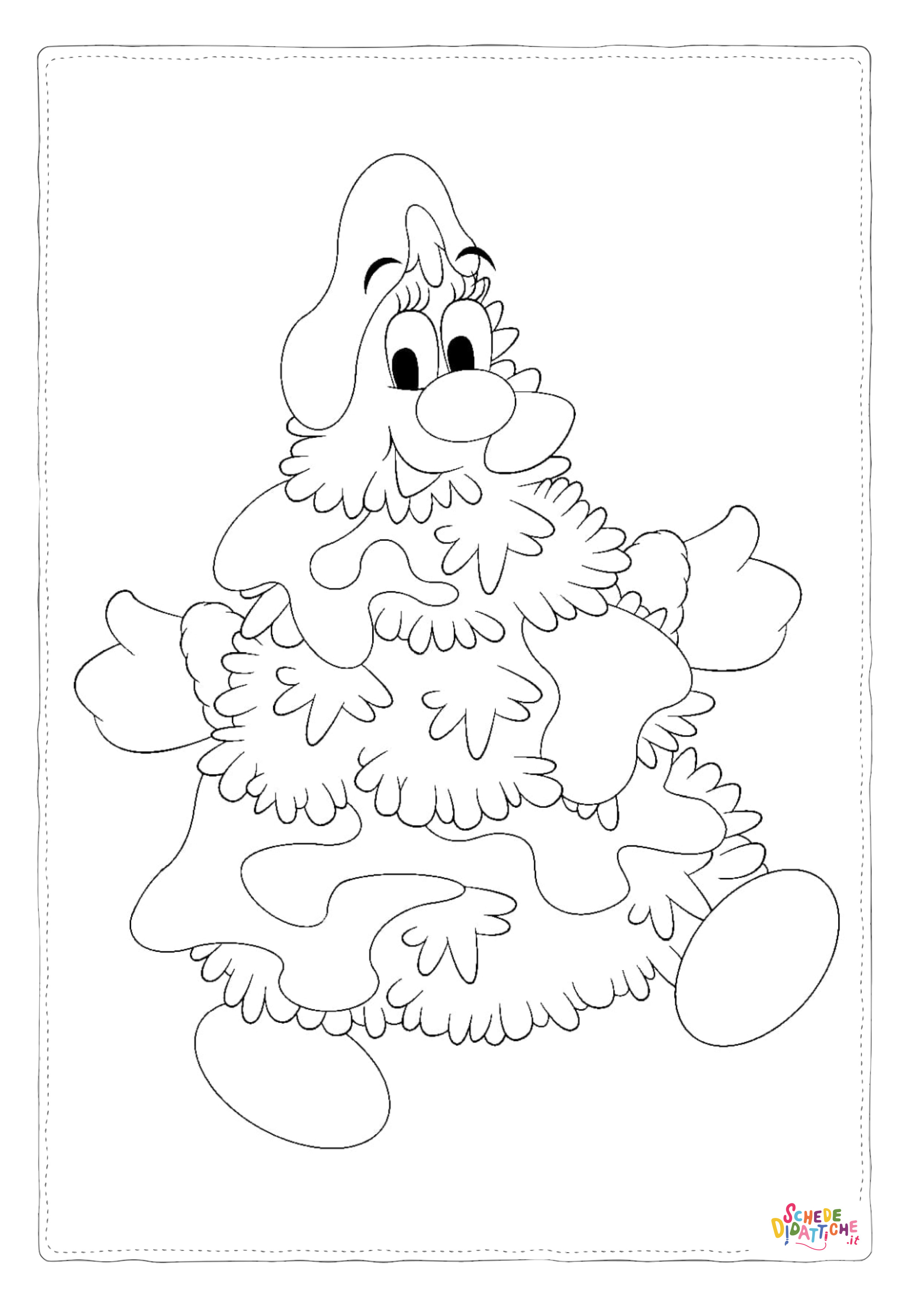 Disegno "Disegno di albero di Natale da stampare e colorare 149" Disegno di albero di Natale da stampare e colorare 149