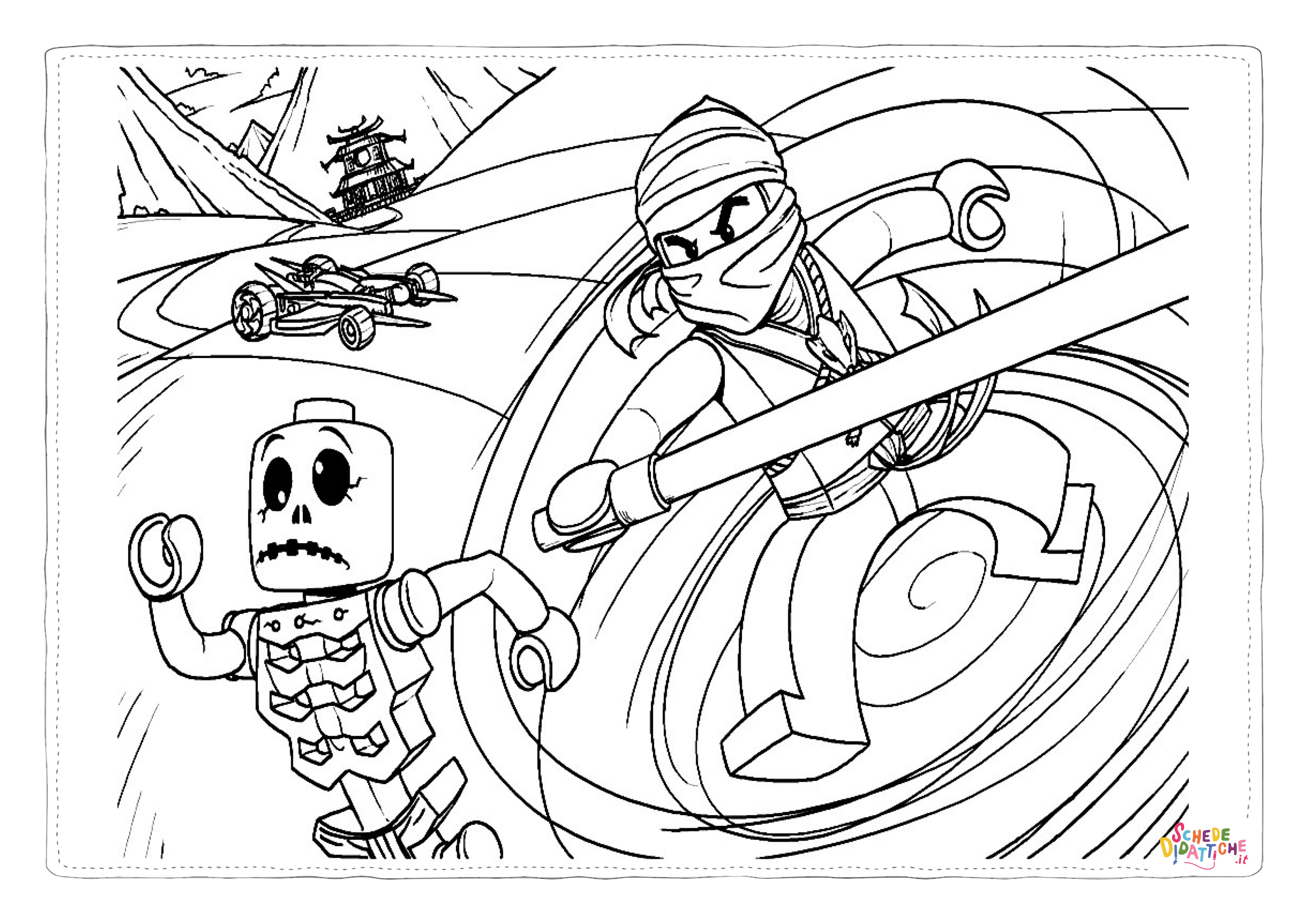 Disegno di Ninja Go da stampare e colorare 25