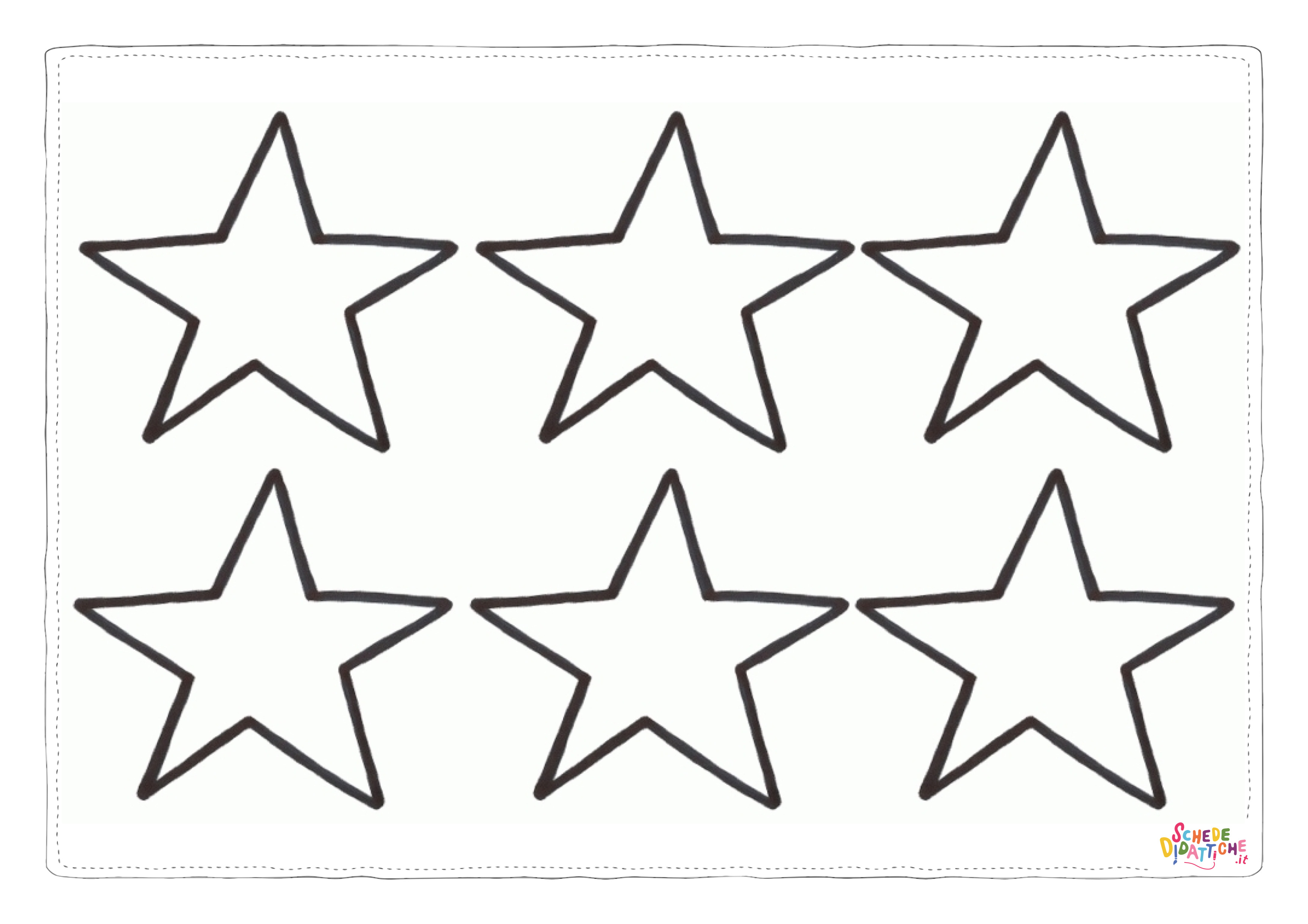 Disegno di stella da stampare e colorare 1