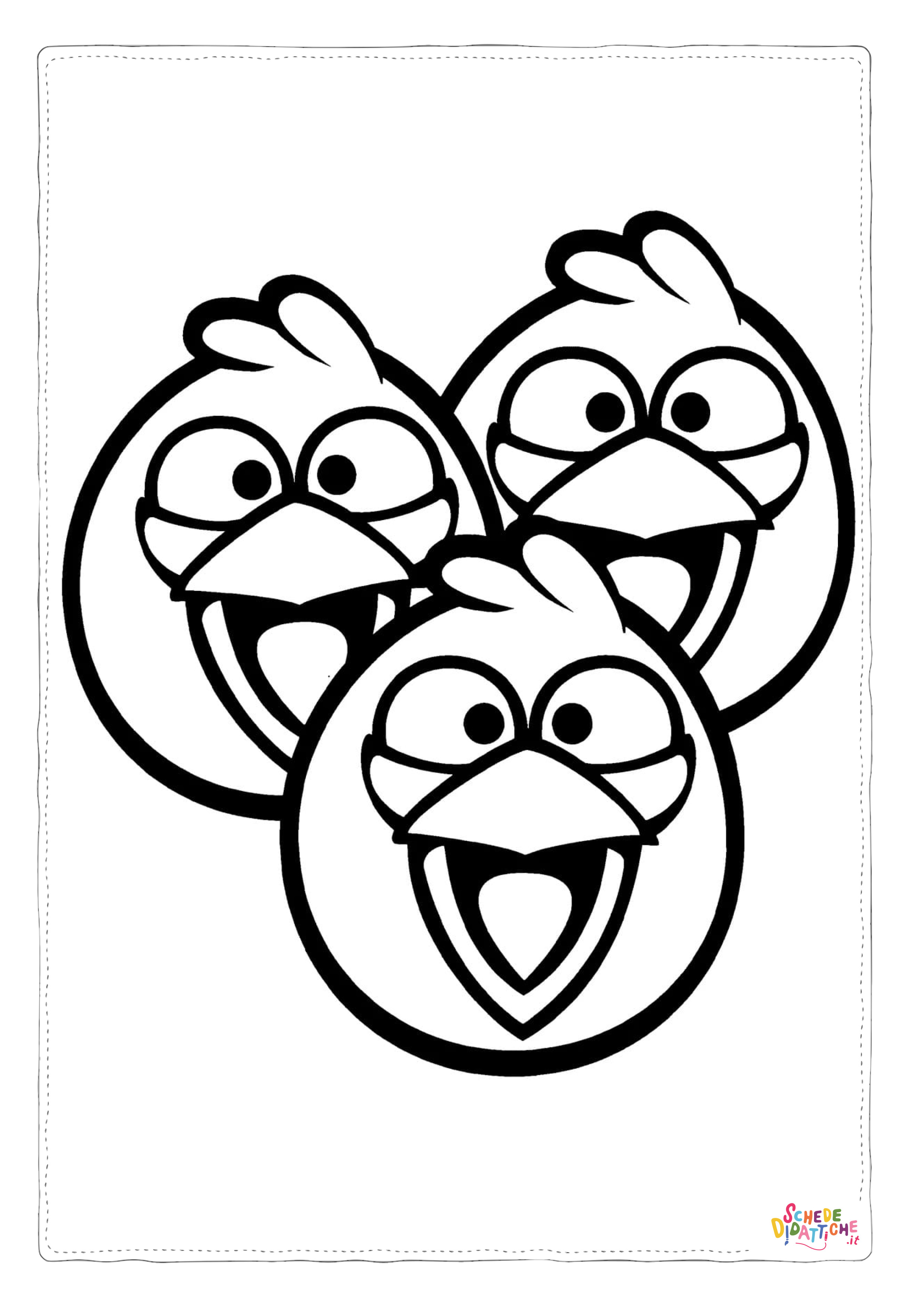 Disegno "Disegno di Angry birds da stampare e colorare 110" Disegno di Angry birds da stampare e colorare 110
