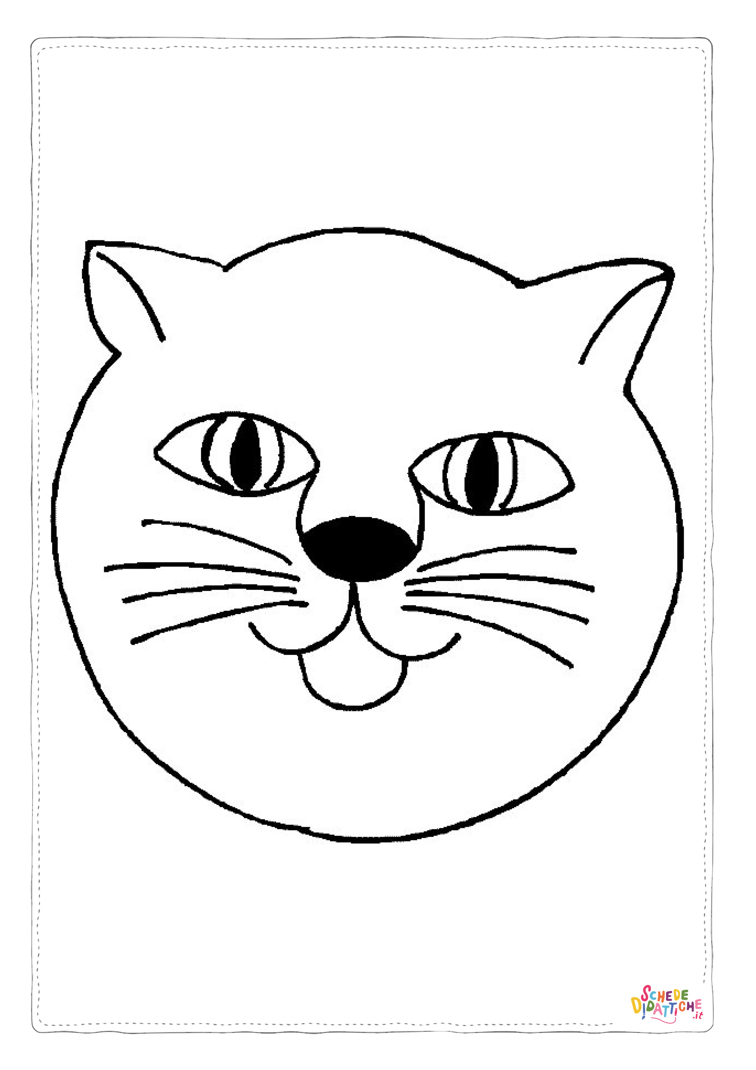 Disegno di maschera da stampare e colorare 47