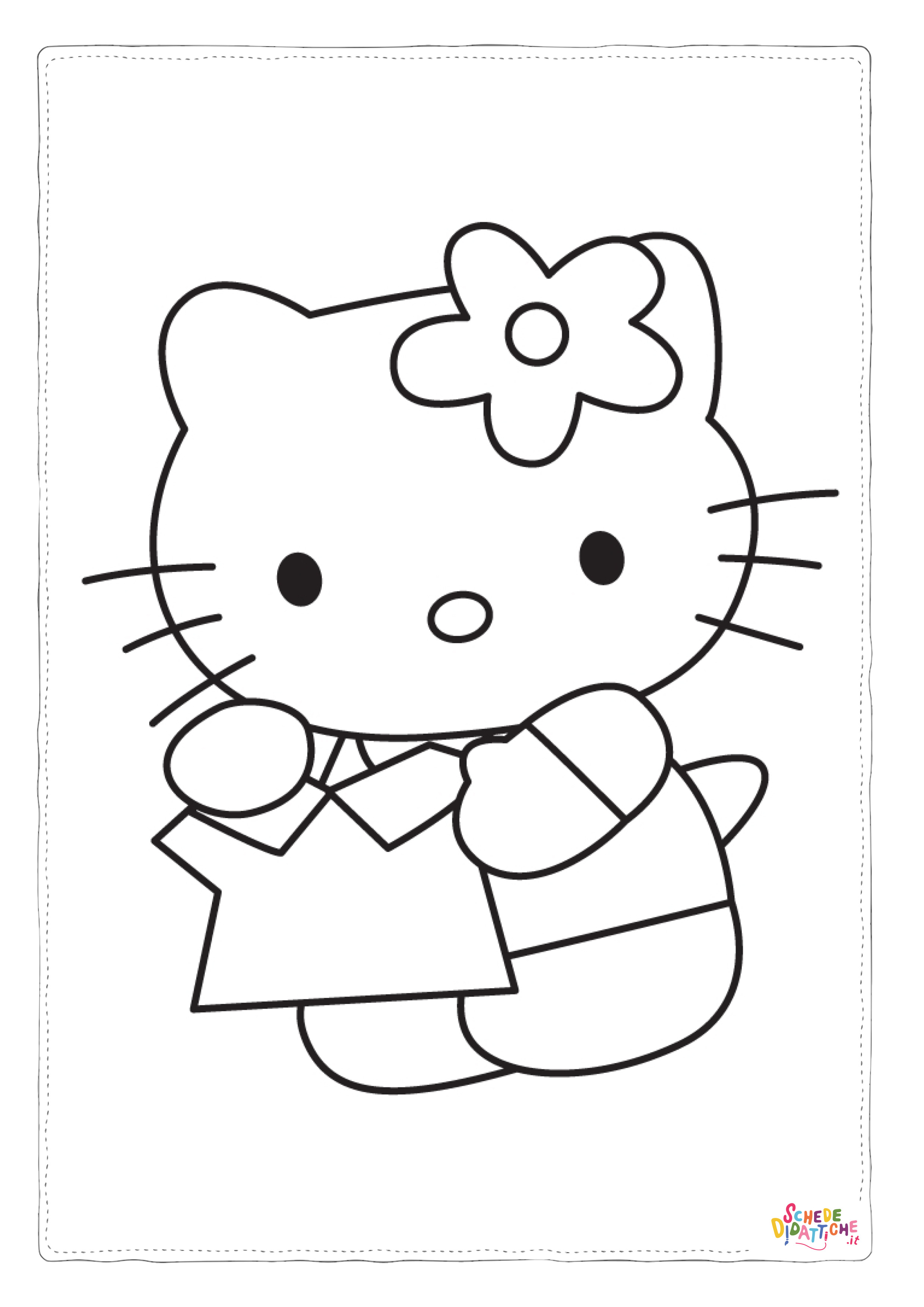 Disegno "Disegno di Hello Kitty da stampare e colorare 31" Disegno di Hello Kitty da stampare e colorare 31