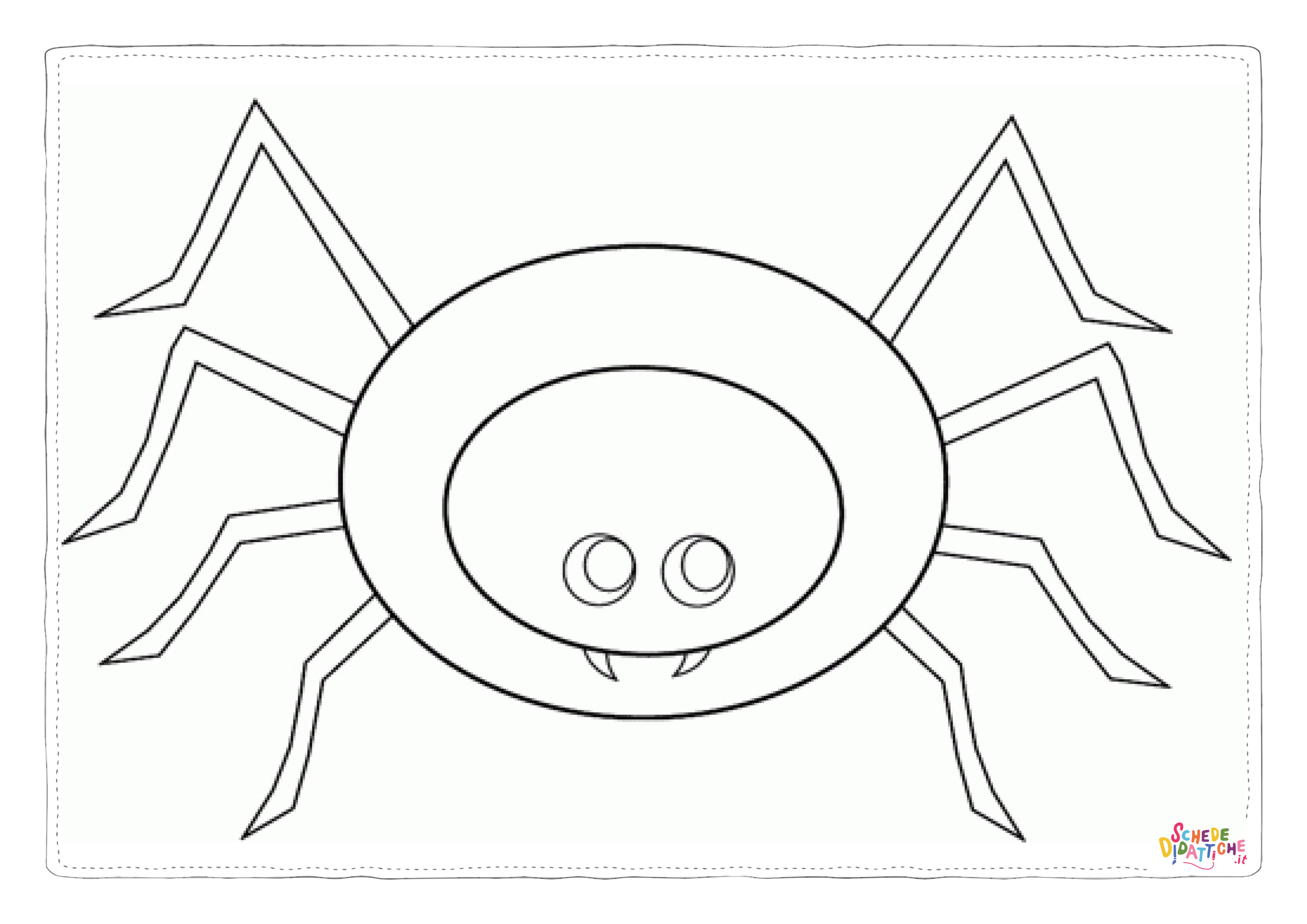 Disegno di ragno da stampare e colorare 41