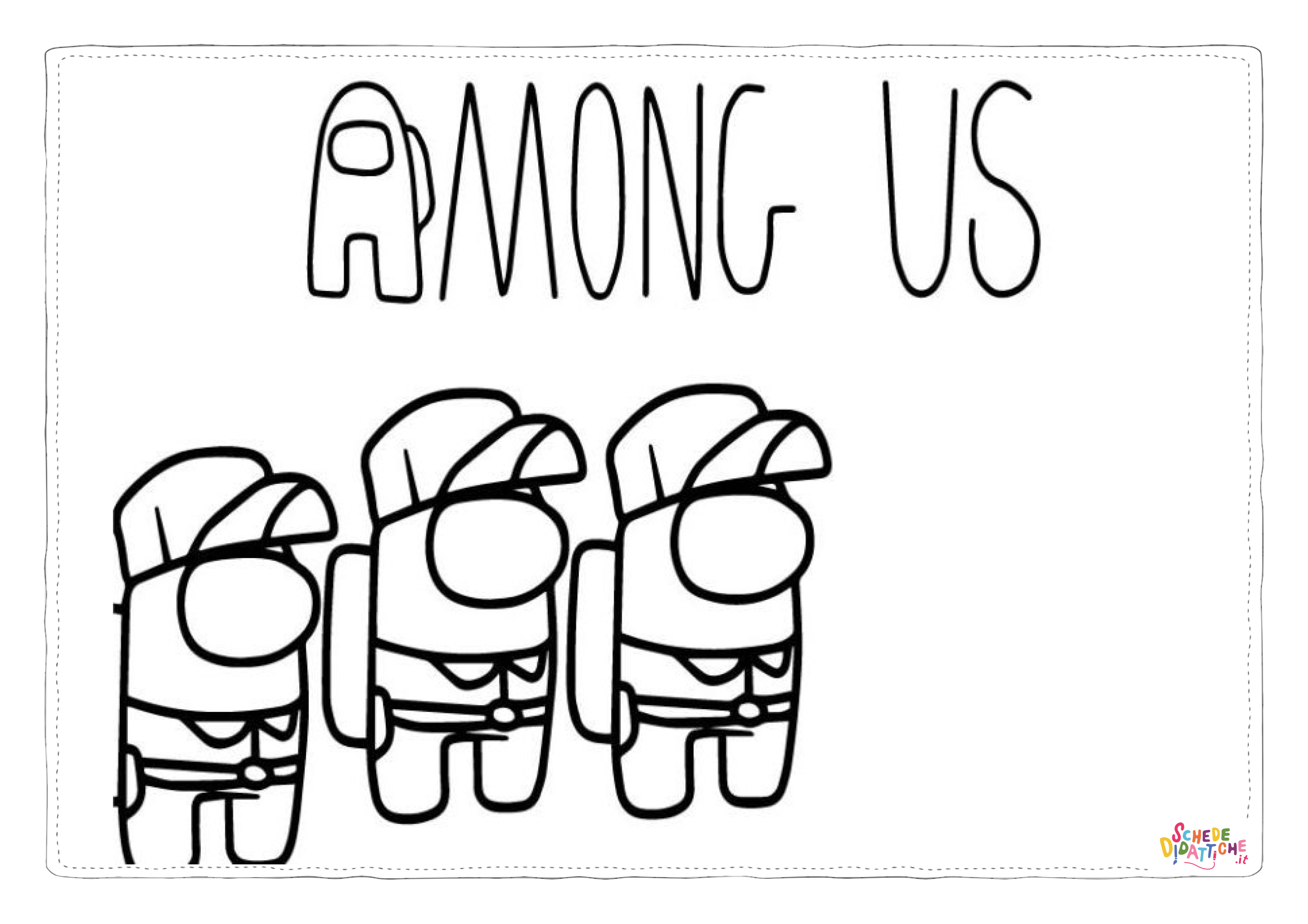 Disegno "Disegno di Among us da stampare e colorare 10" Disegno di Among us da stampare e colorare 10