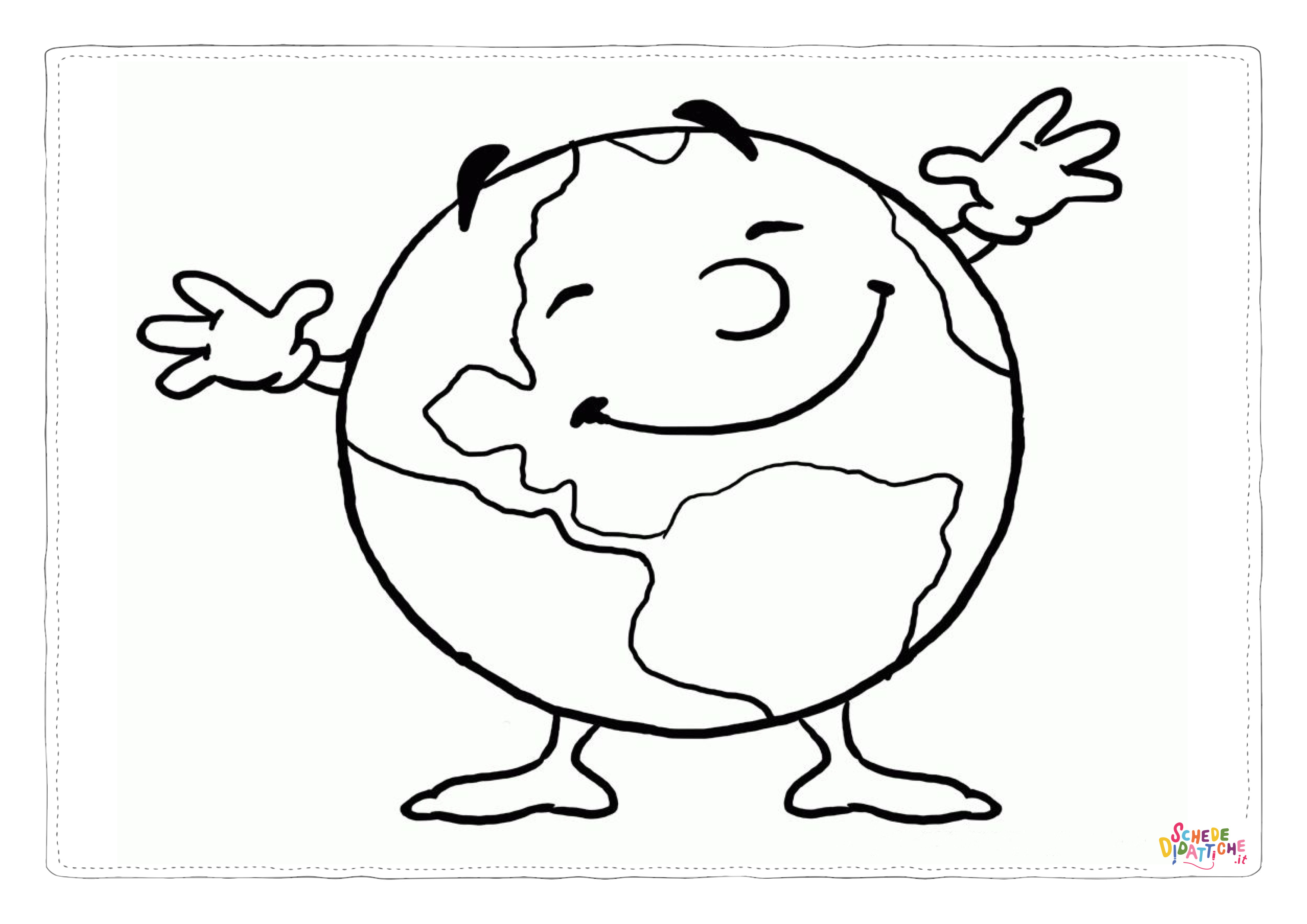 Disegno di terra da stampare e colorare 1