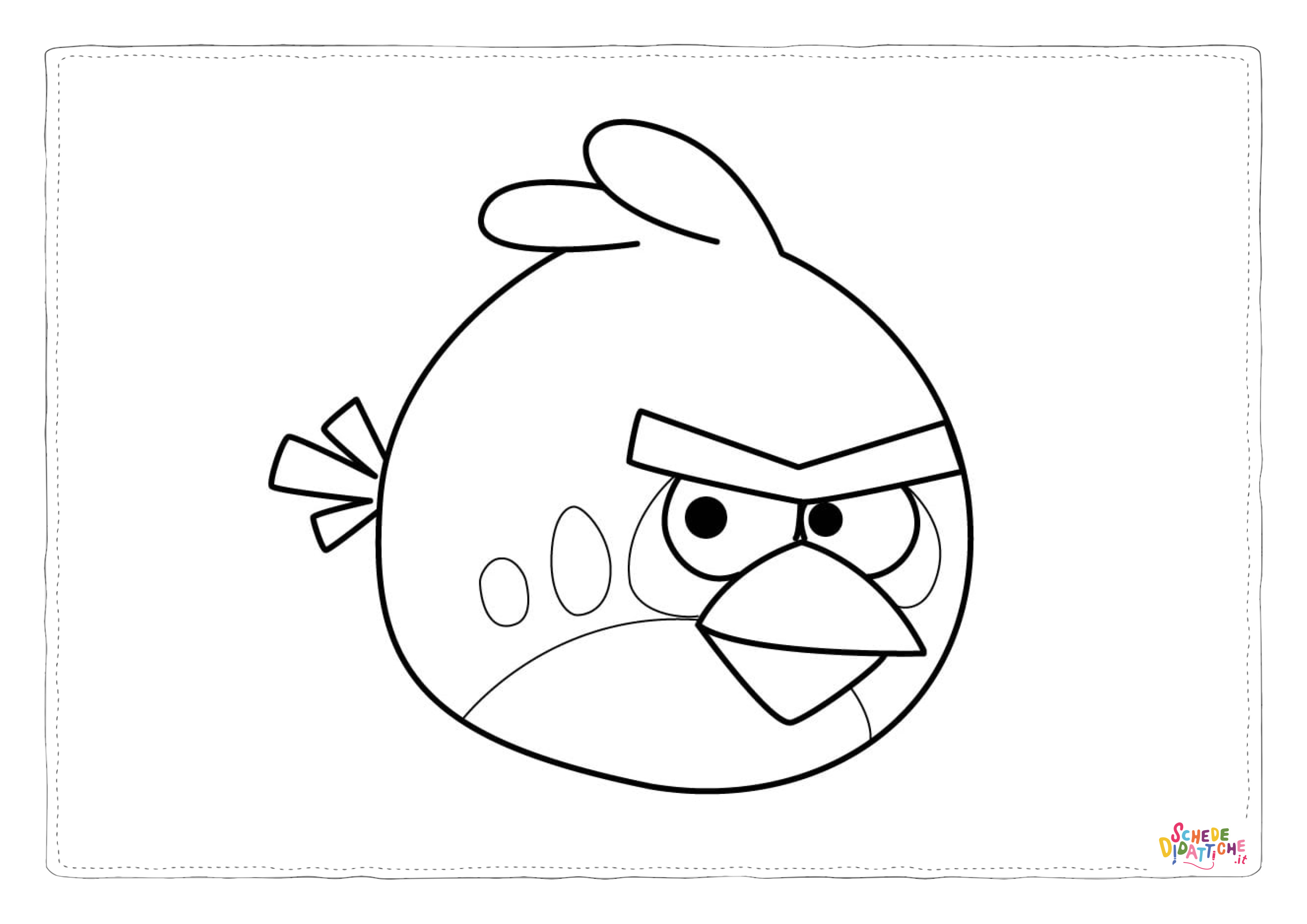 Disegno di Angry birds da stampare e colorare 89