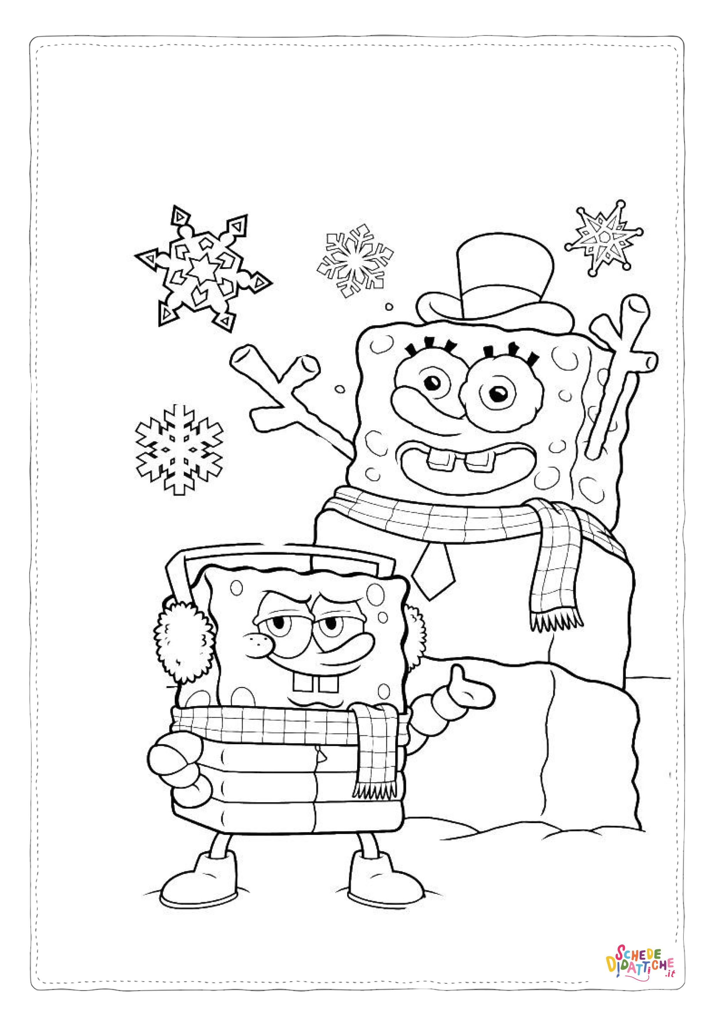 Disegno "Disegno di Spongebob da stampare e colorare 69" Disegno di Spongebob da stampare e colorare 69