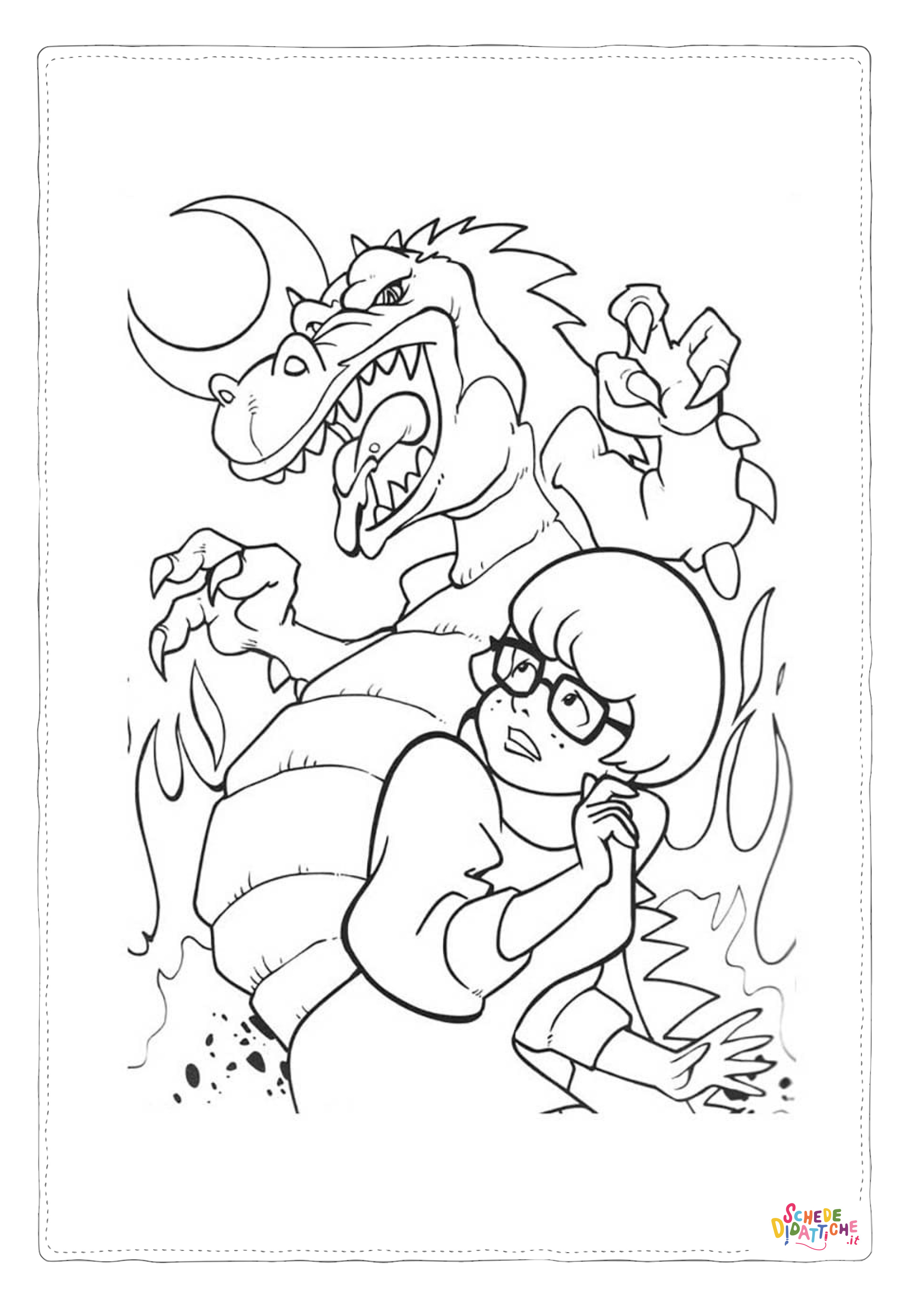 Disegno di Scooby Doo da stampare e colorare 136