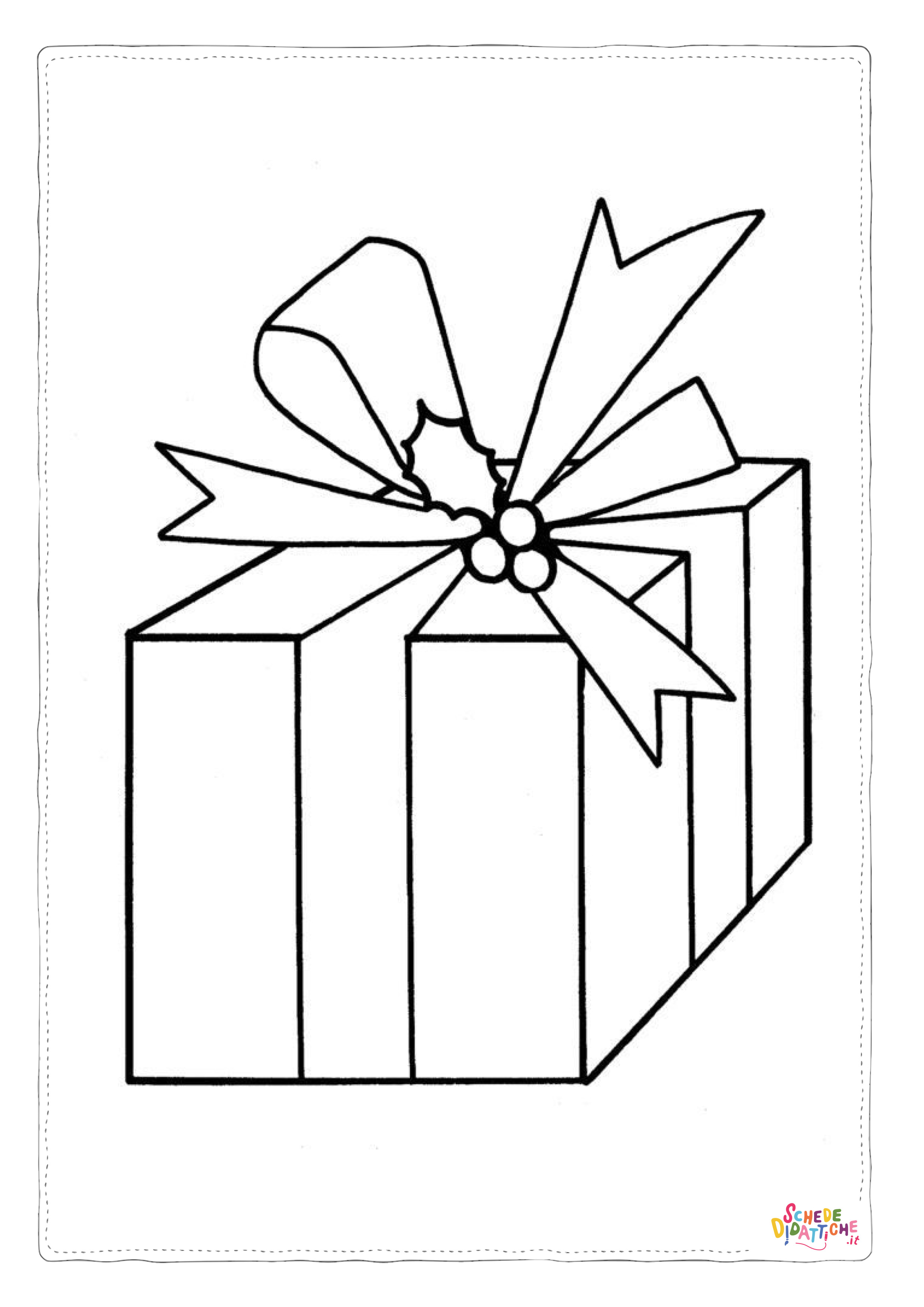 Disegno "Disegno di regalo da stampare e colorare 29" Disegno di regalo da stampare e colorare 29