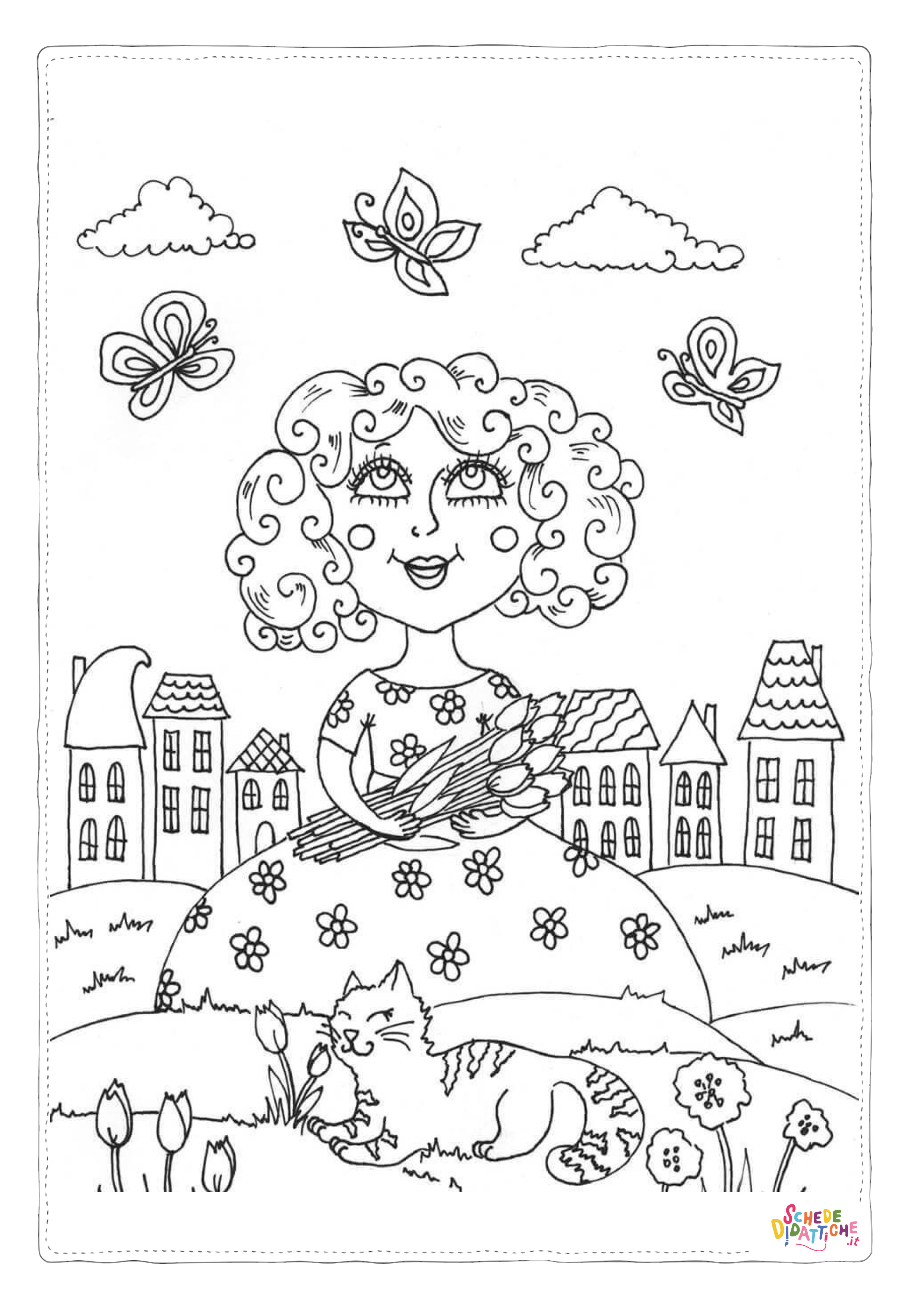 Disegno "Disegno di primavera da stampare e colorare 14" Disegno di primavera da stampare e colorare 14