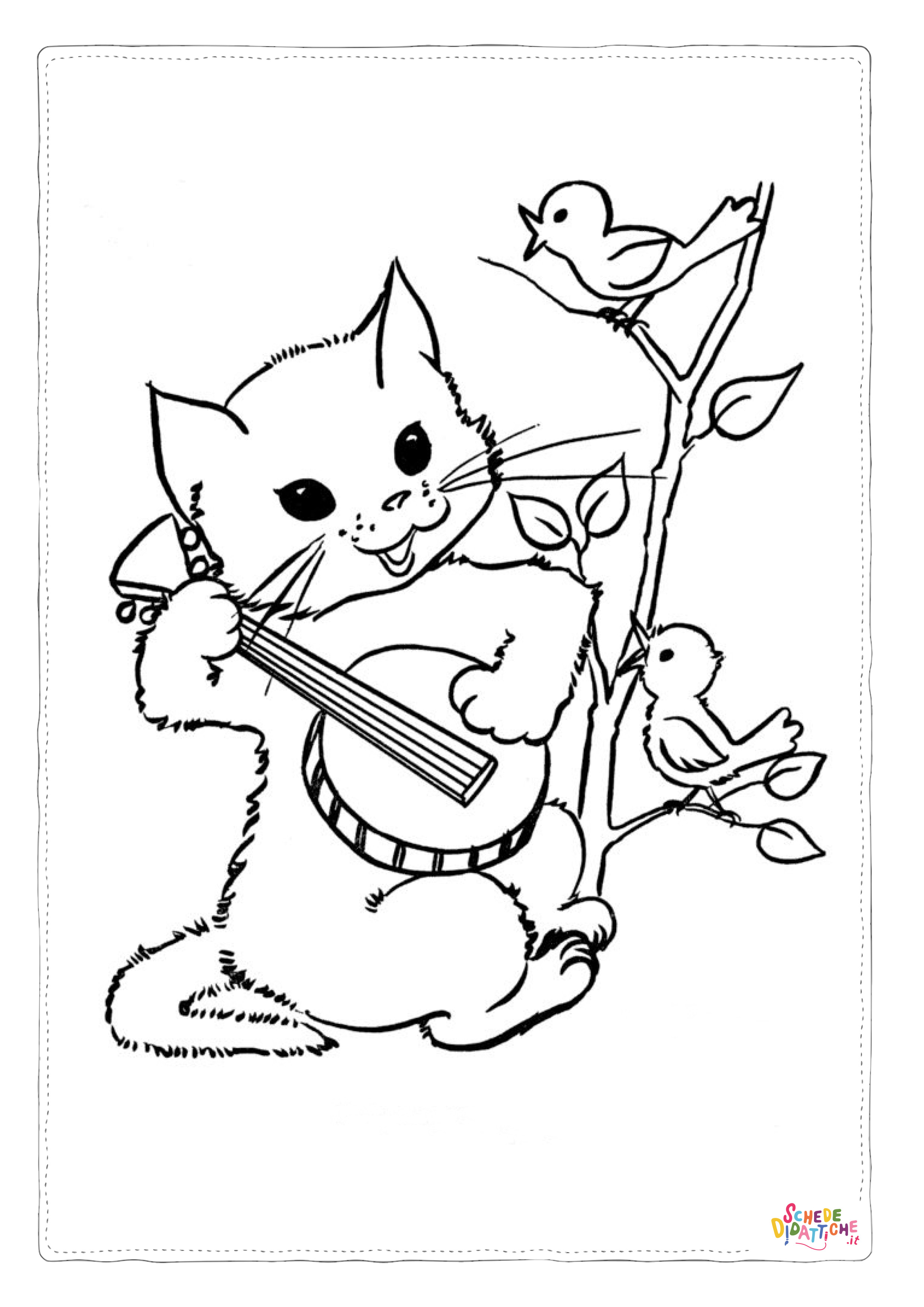 Disegno di musicista da stampare e colorare 11