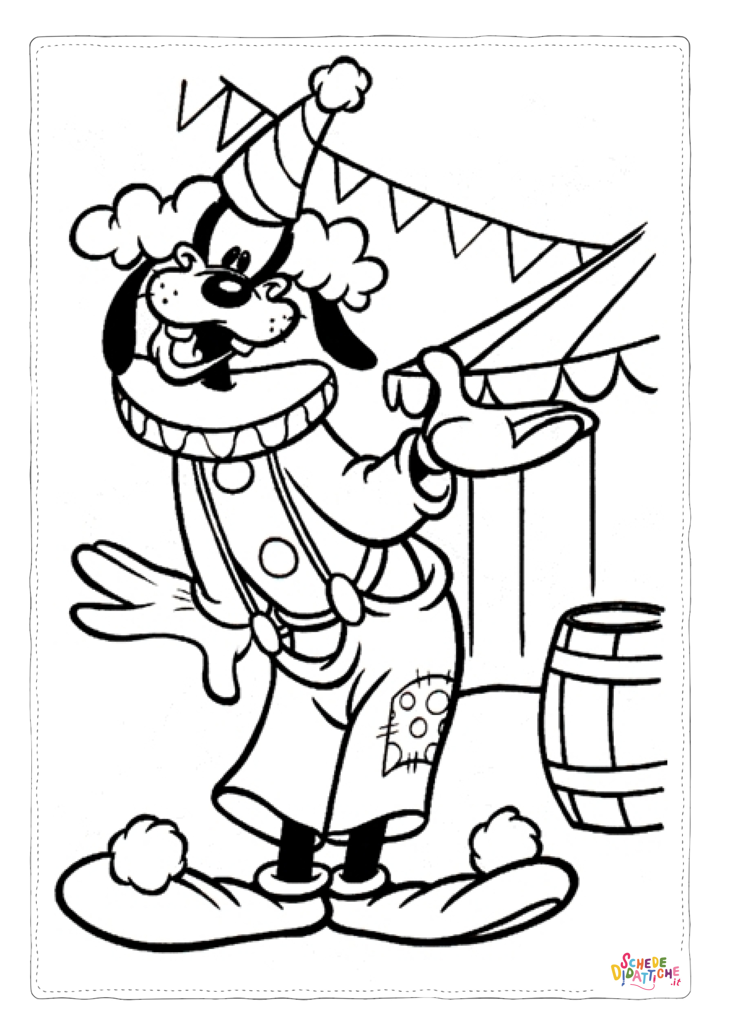 Disegno "Disegno di Pippo da stampare e colorare 23" Disegno di Pippo da stampare e colorare 23