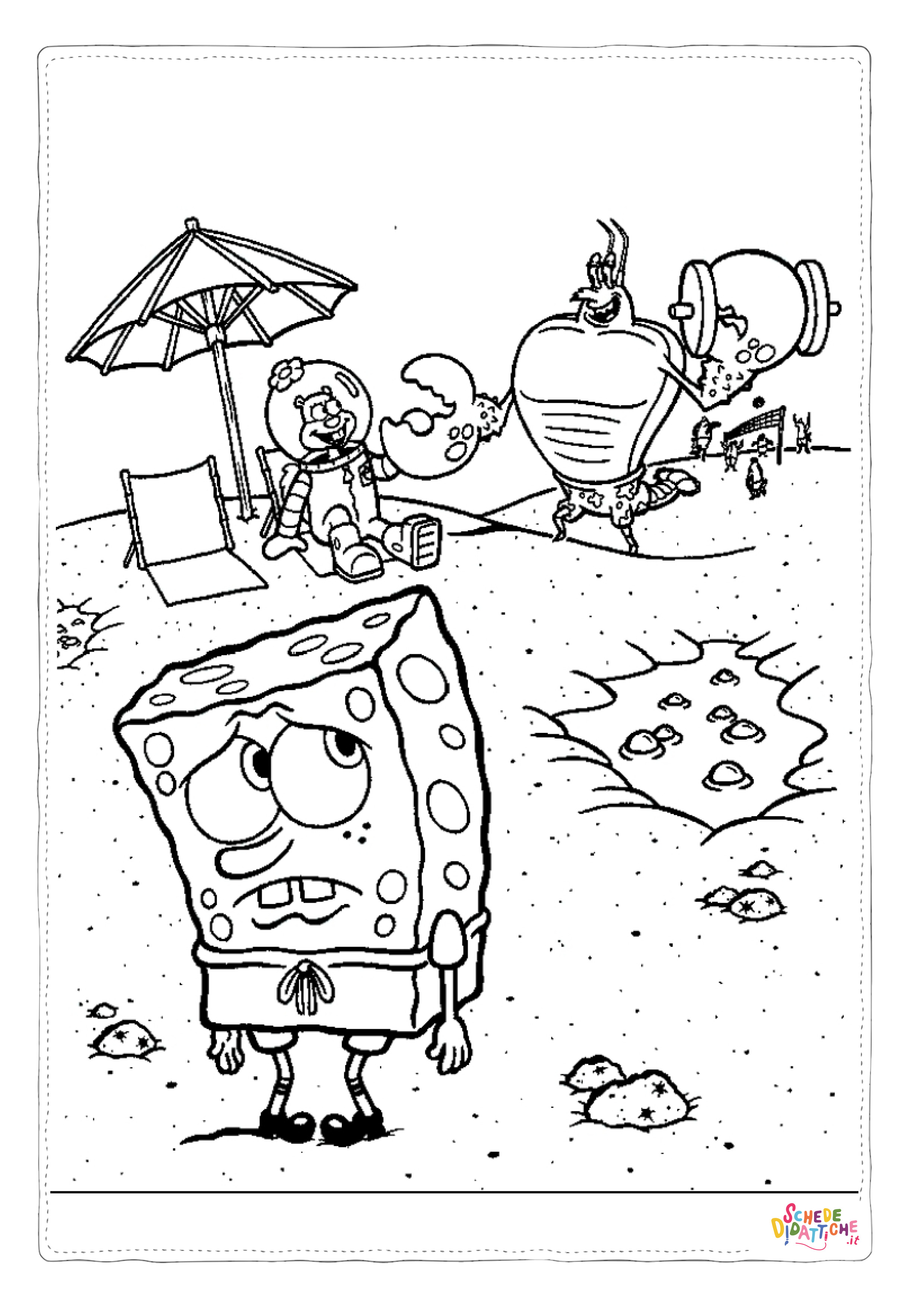 Disegno di Spongebob da stampare e colorare 39