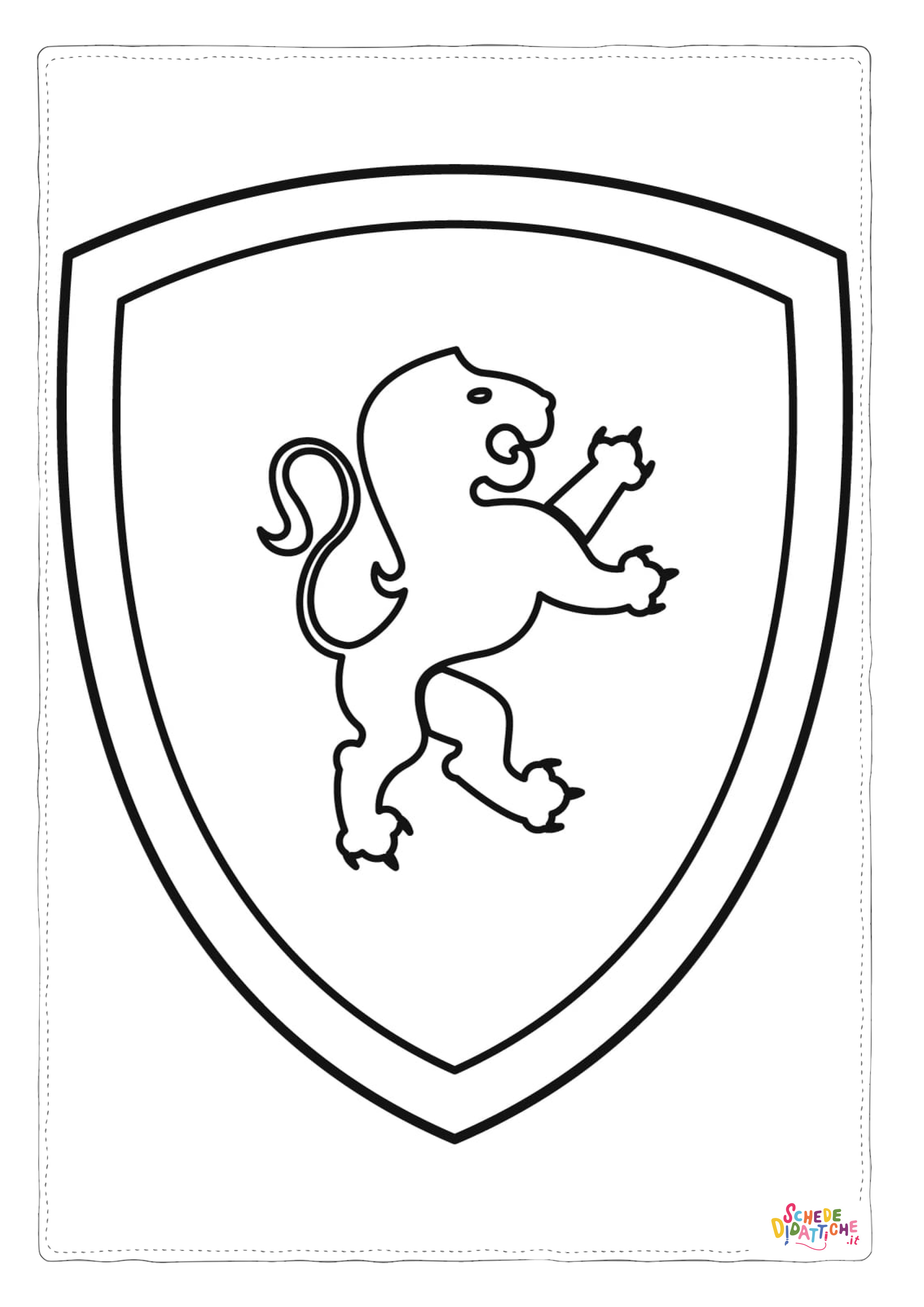 Scudo da colorare  2