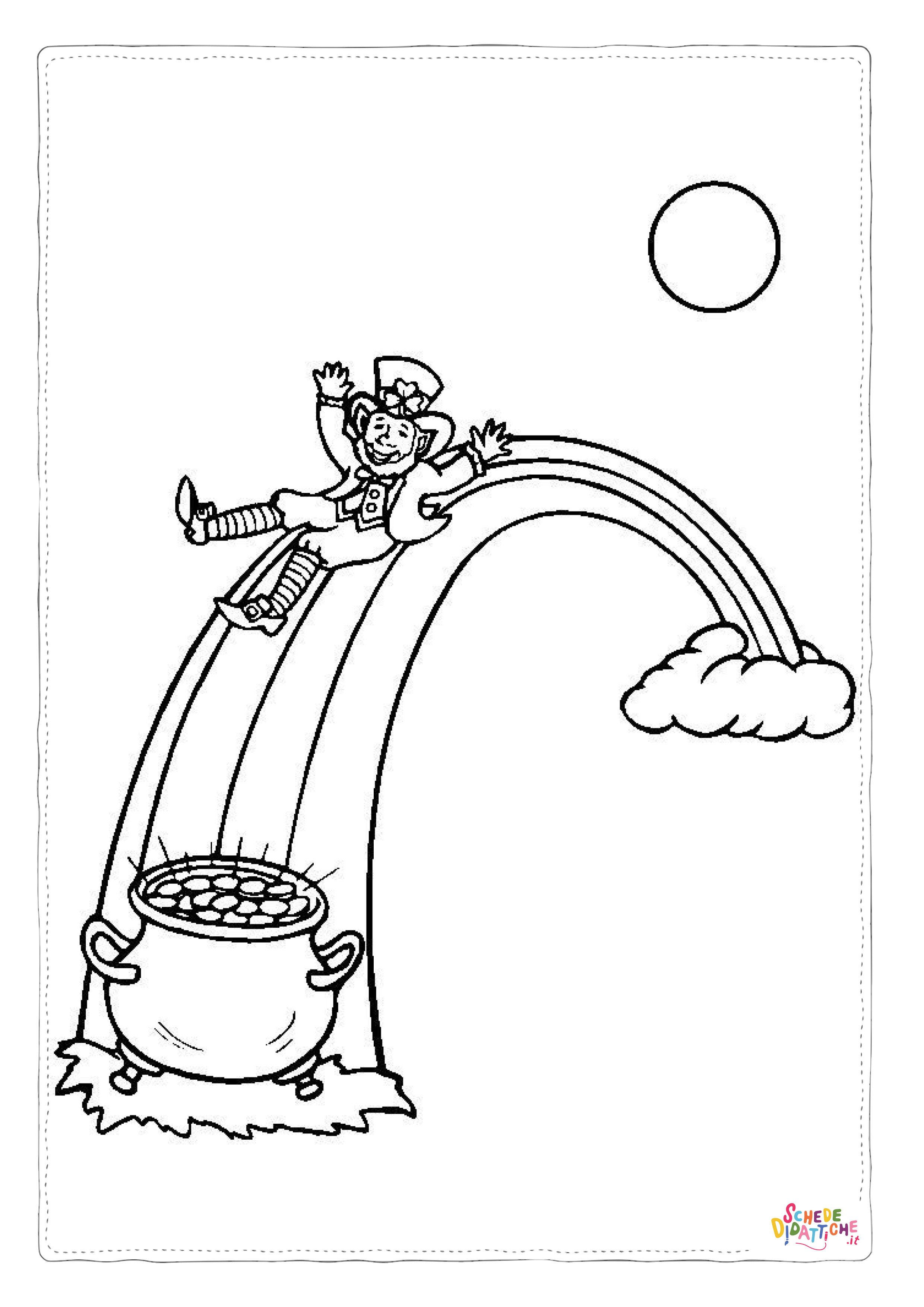 Disegno "Disegno di arcobaleno da stampare e colorare 92" Disegno di arcobaleno da stampare e colorare 92